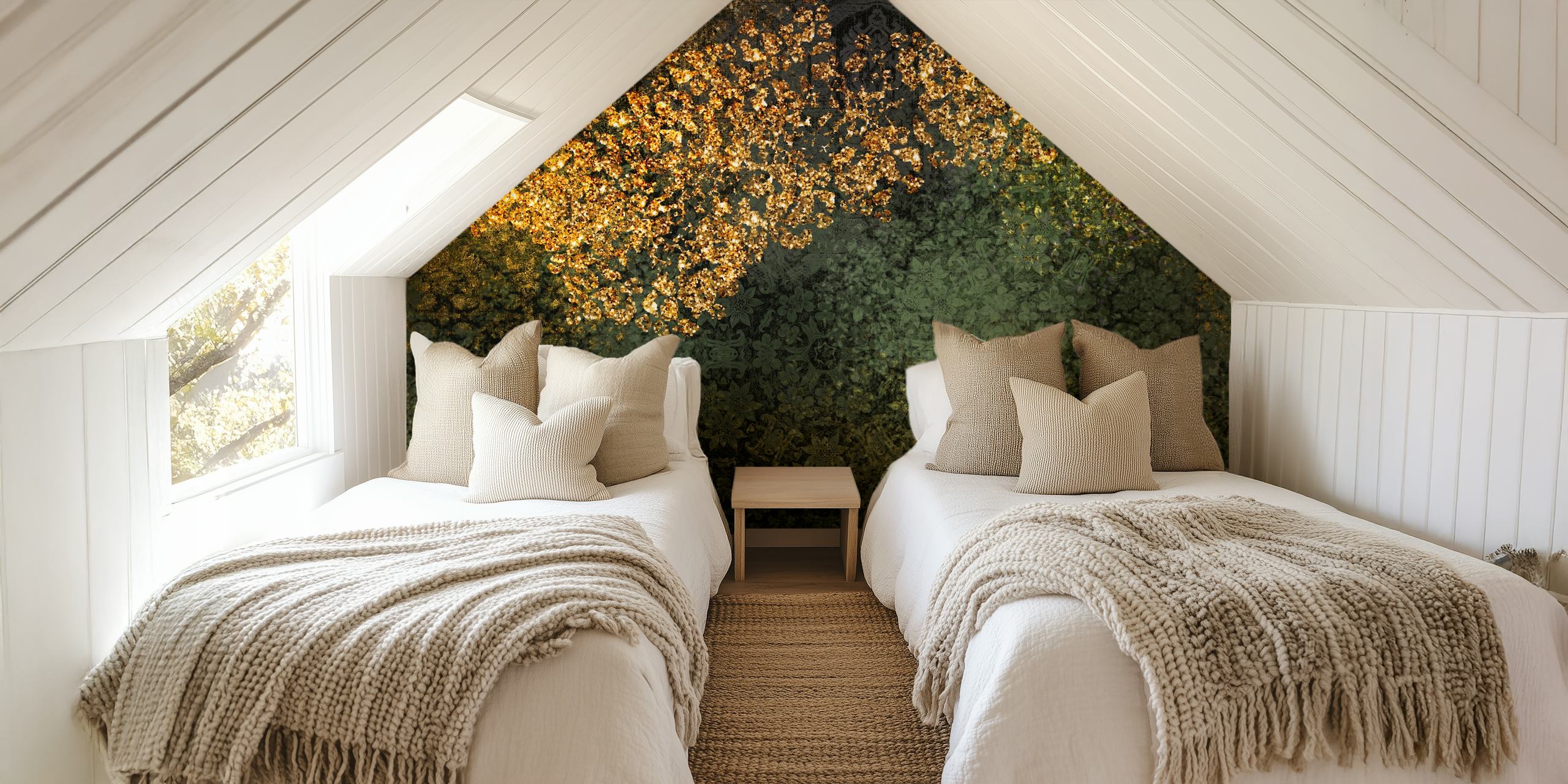 Papier peint Dark Jungle Glamour dans une pièce