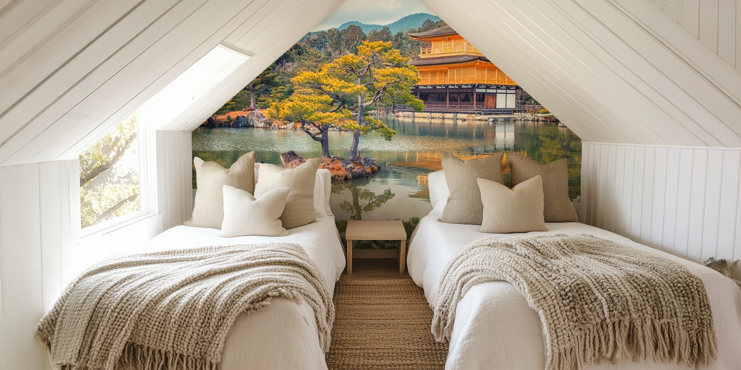 Golden Temple wallpaper in a room setting
