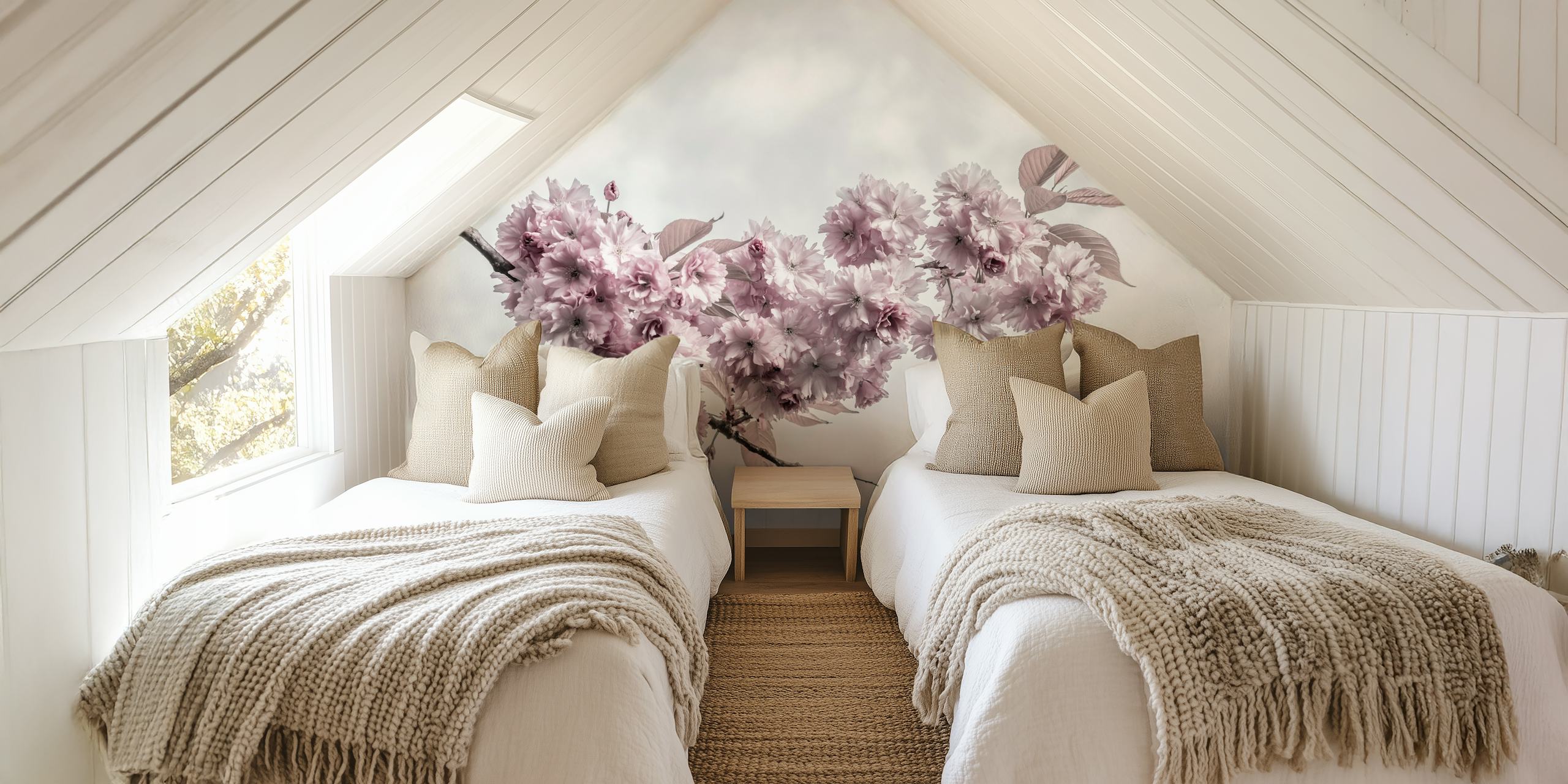 Papier peint Cherry blossoms dans une pièce