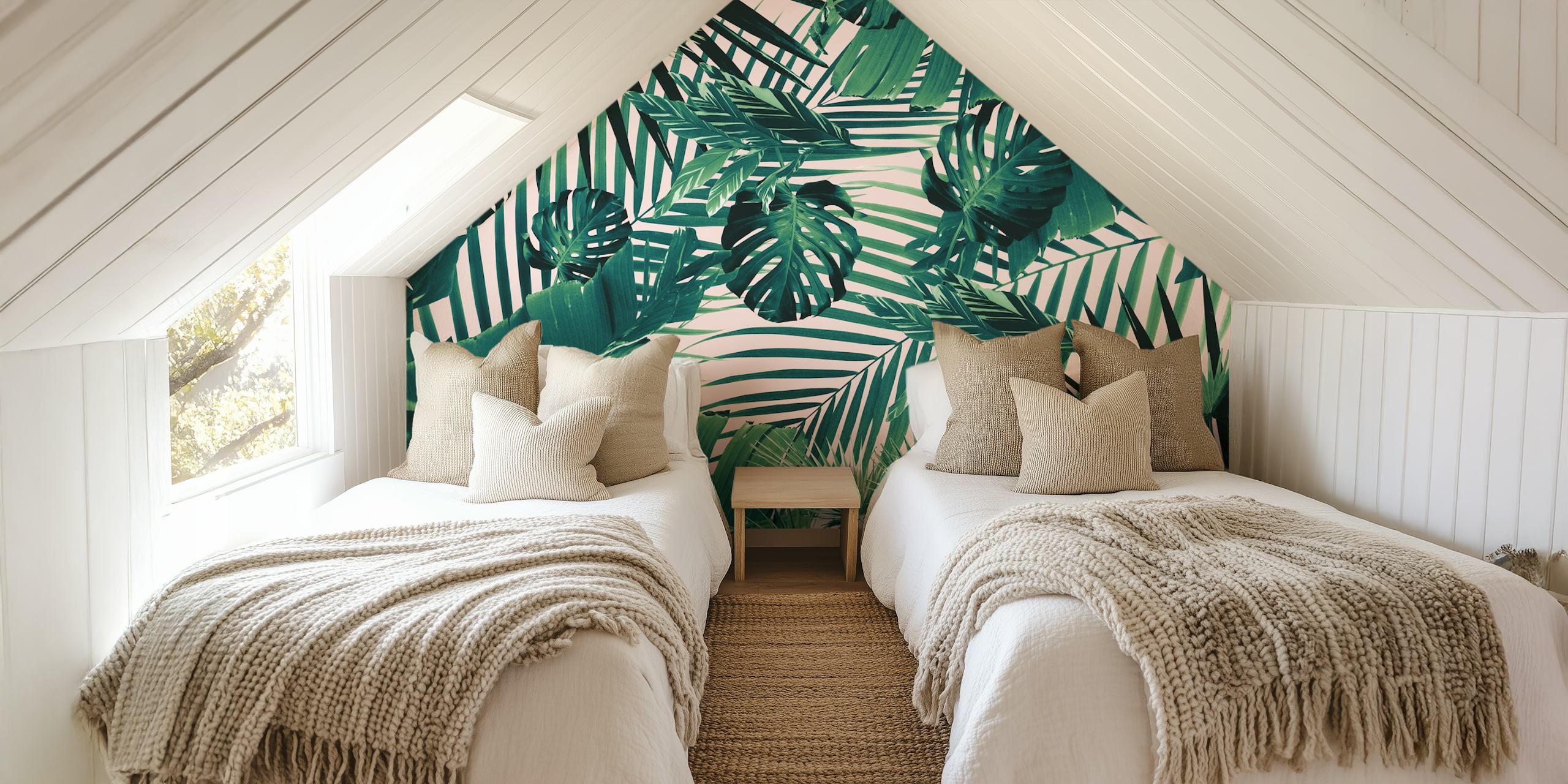 Tropical Jungle Siesta 2 wallpaper design