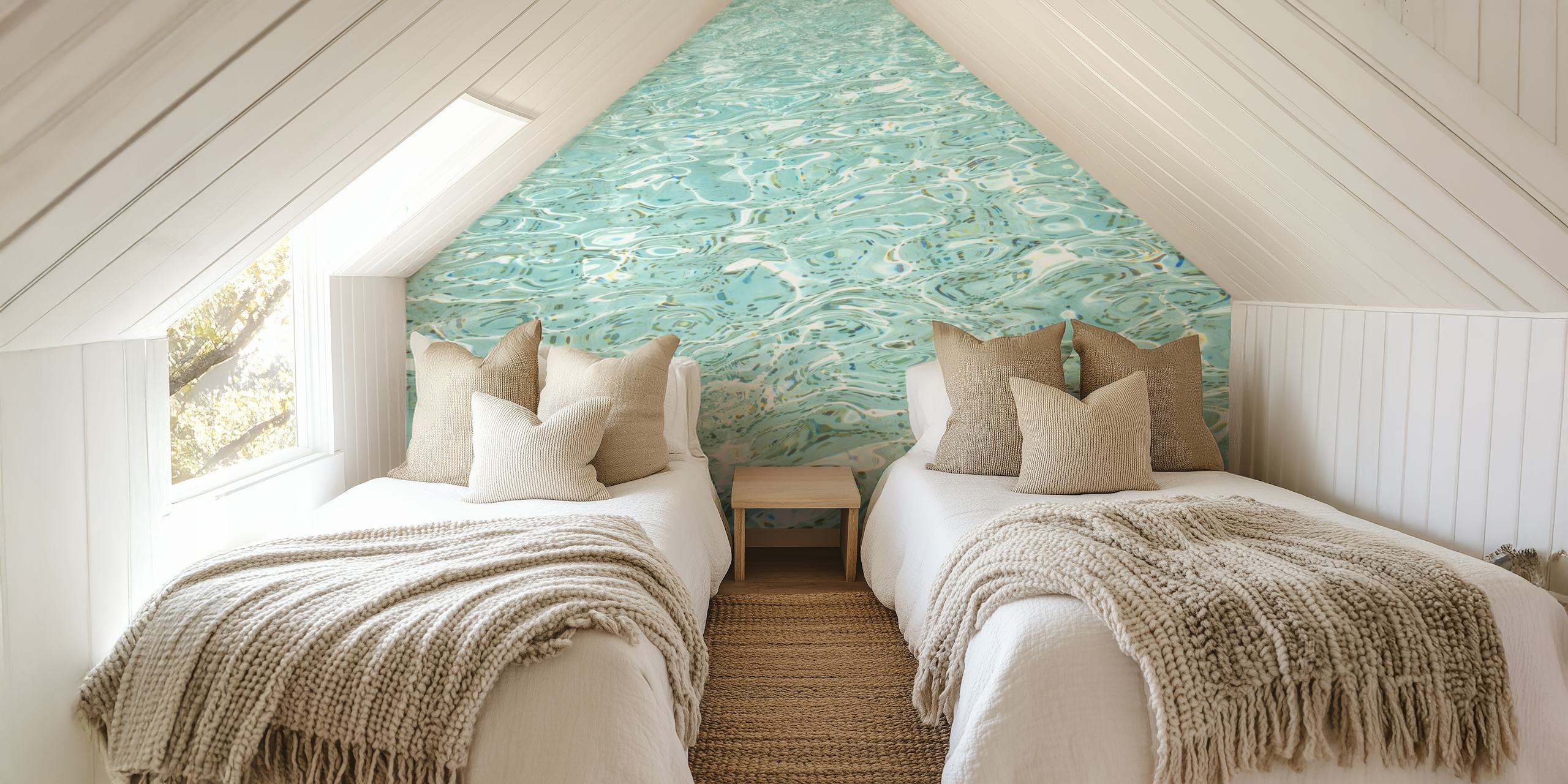 Coins in the Trevi Fountain wallpaper in a room