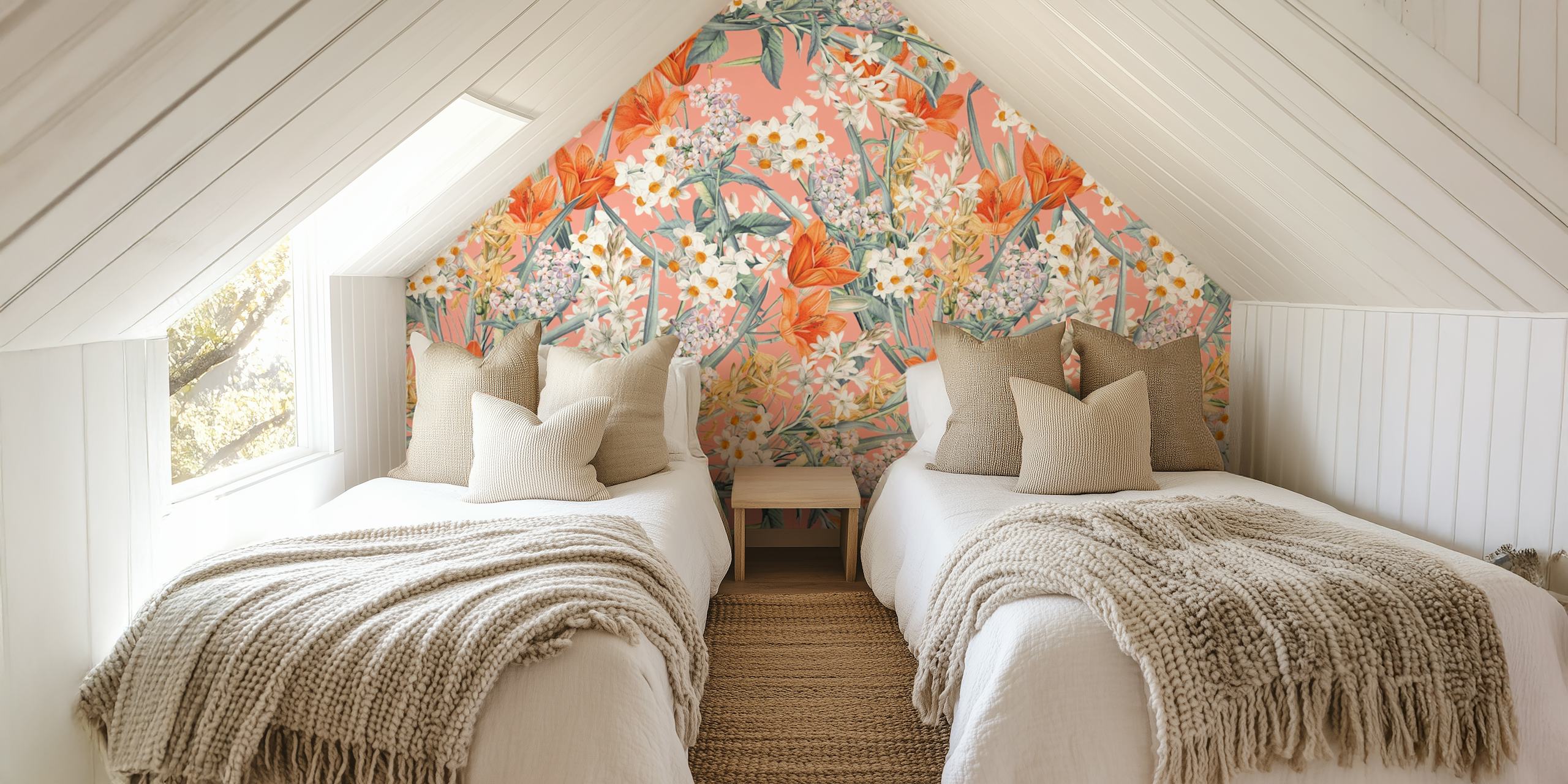 carta da parati Flower Vintage Garden IV nella stanza