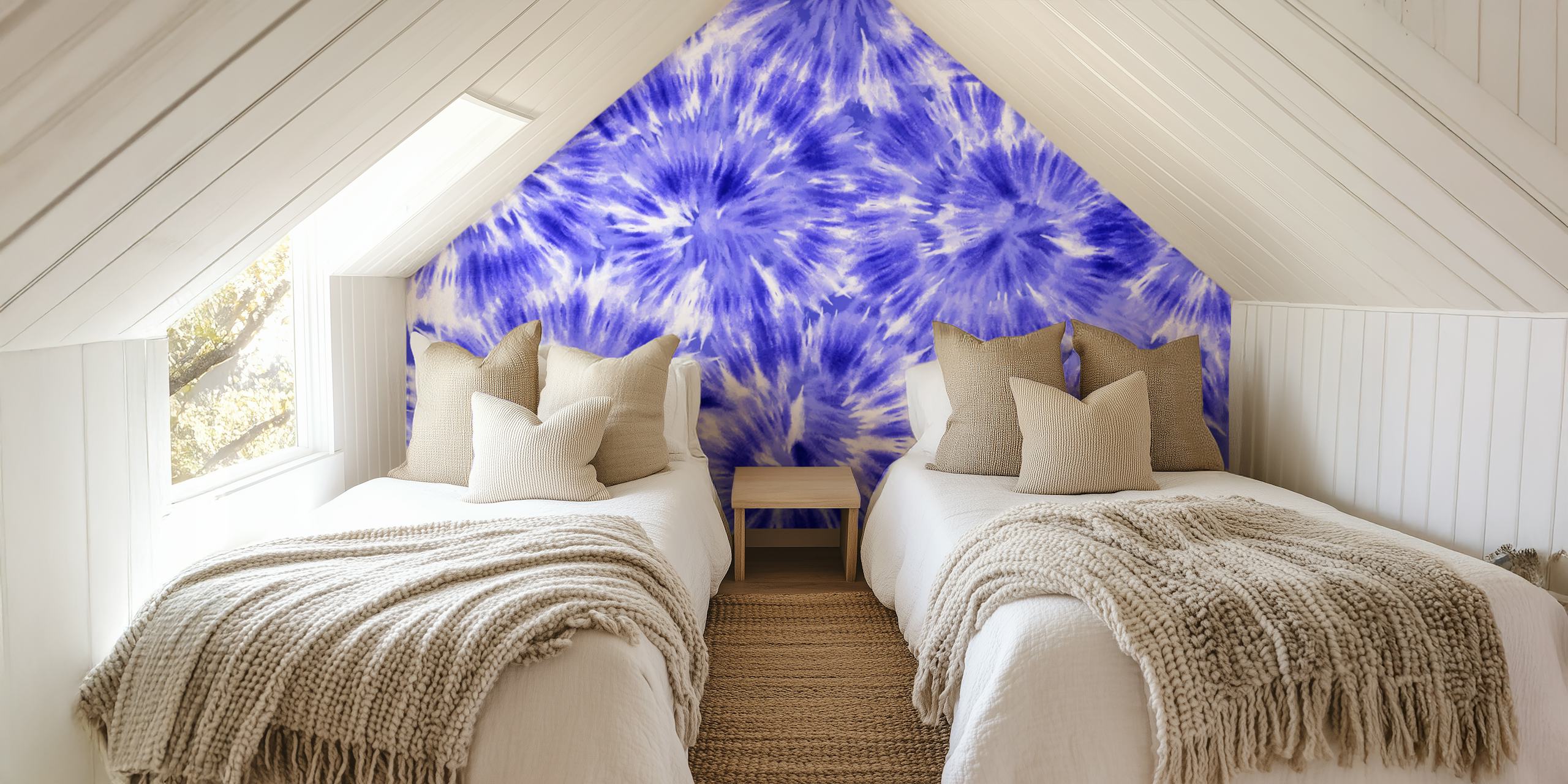 Tie Dye Background 18 eloisilla sinisillä kuvioilla