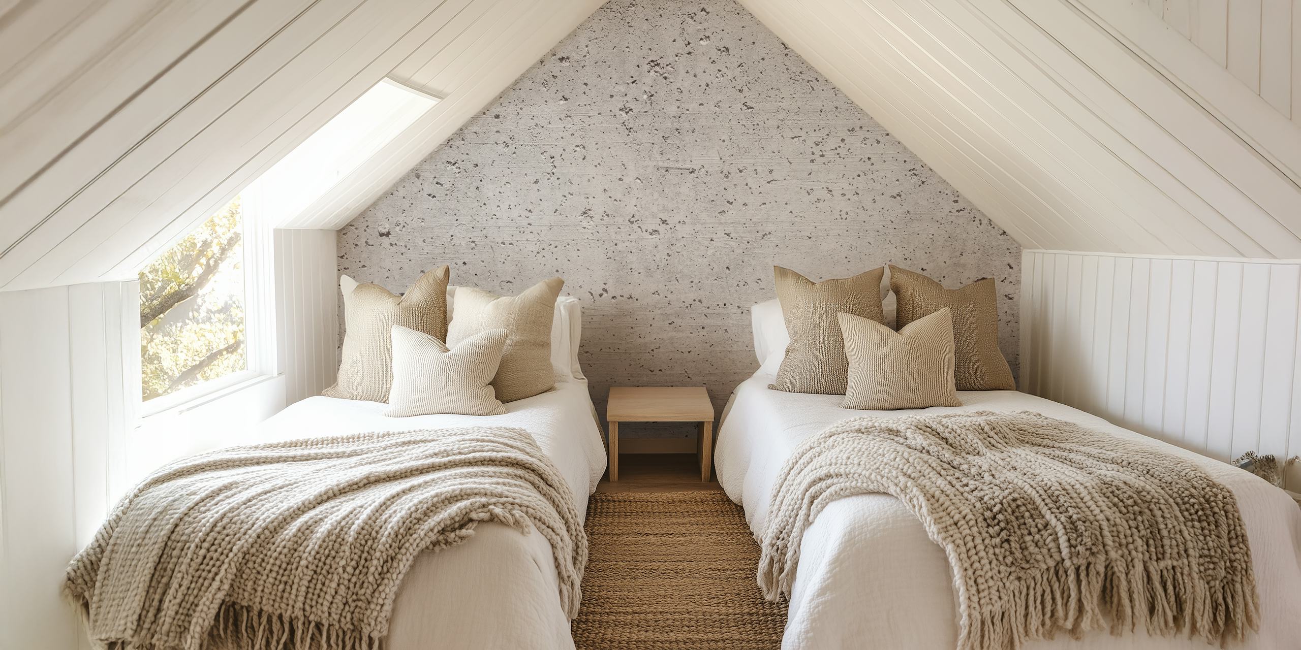 Textured wallpaper in a modern room