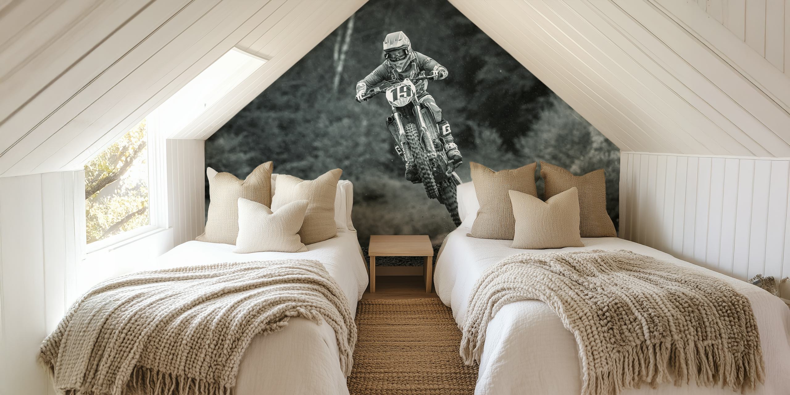 Dynamic wallpaper design in a room setting