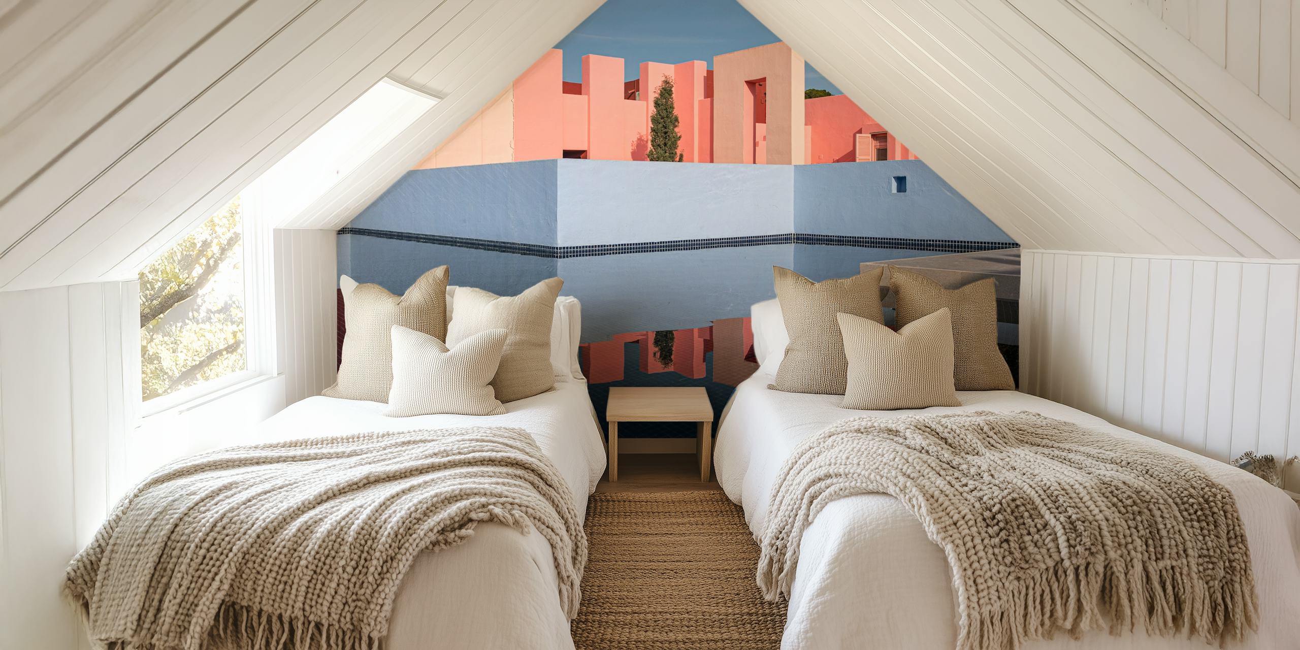 Fargerik tapetdesign med Muralla Roja #26