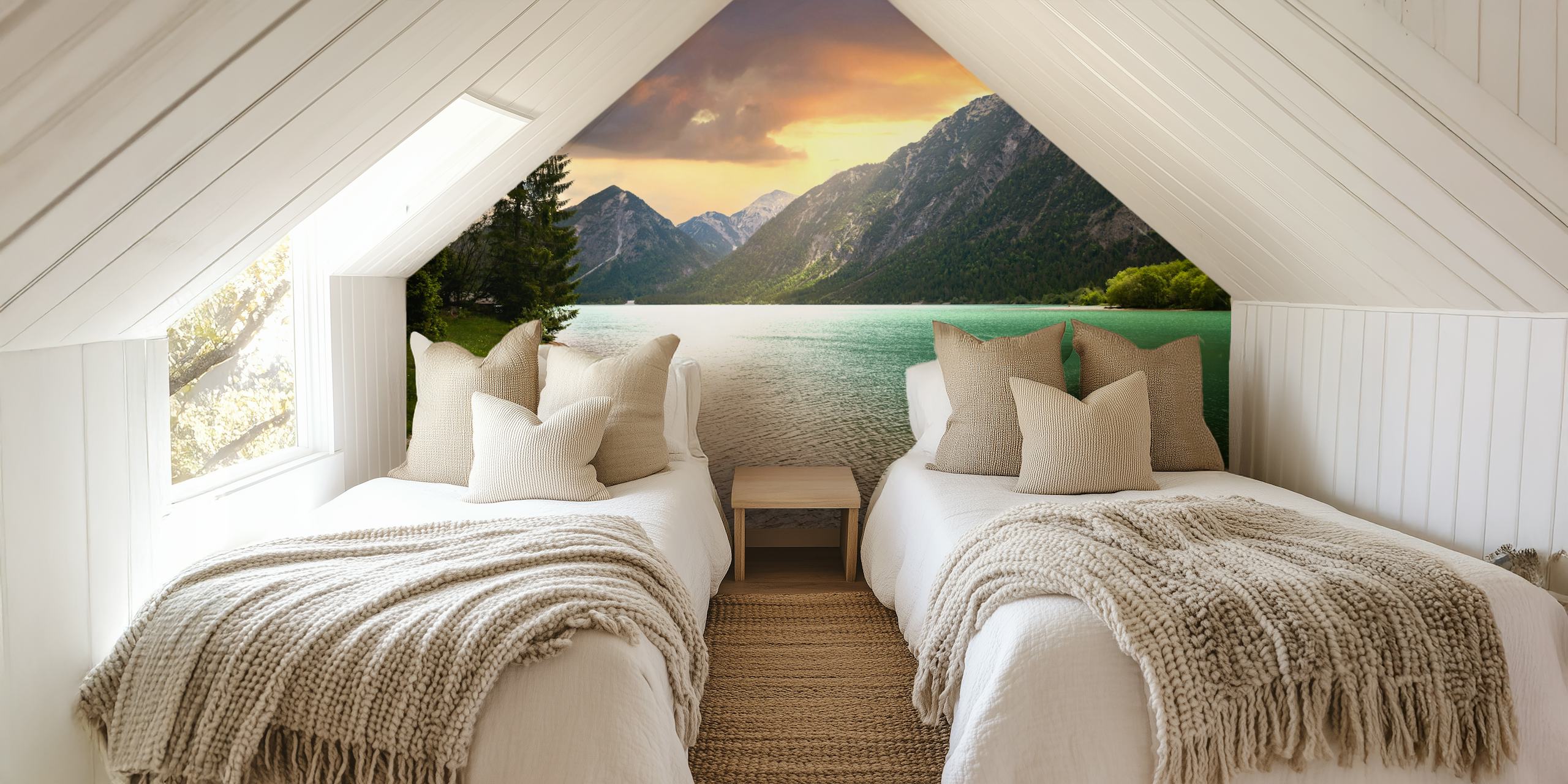 Heiterwang Lake wallpaper in a room