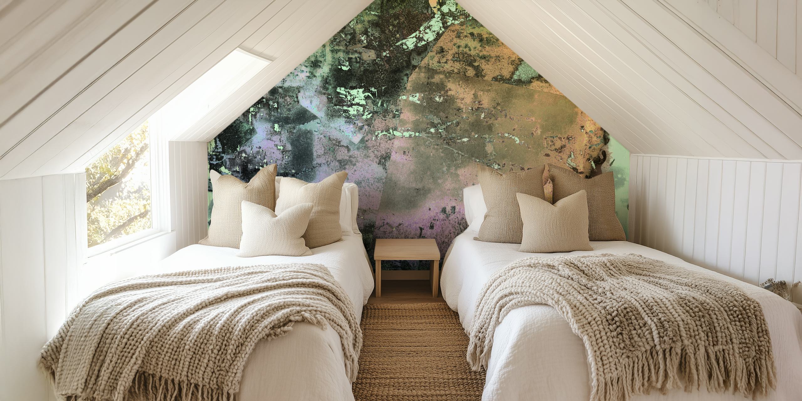 Japanese Ink Gemstone wallpaper in a room