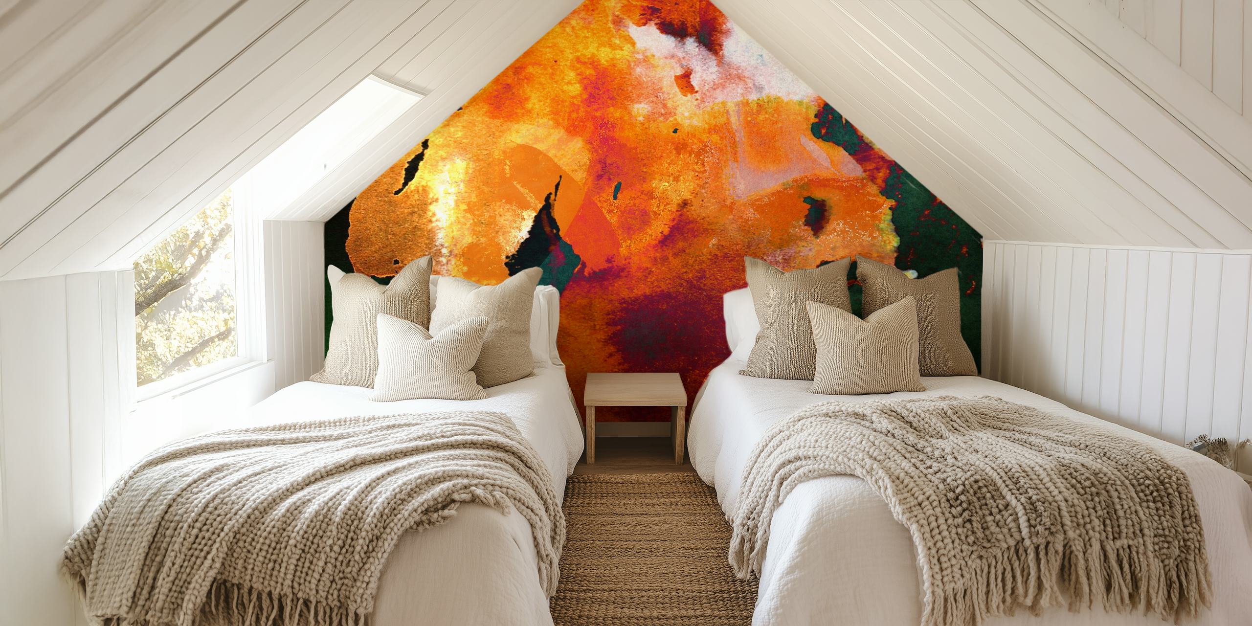 Papel pintado Japanese Wabi Sabi Bold en una habitación