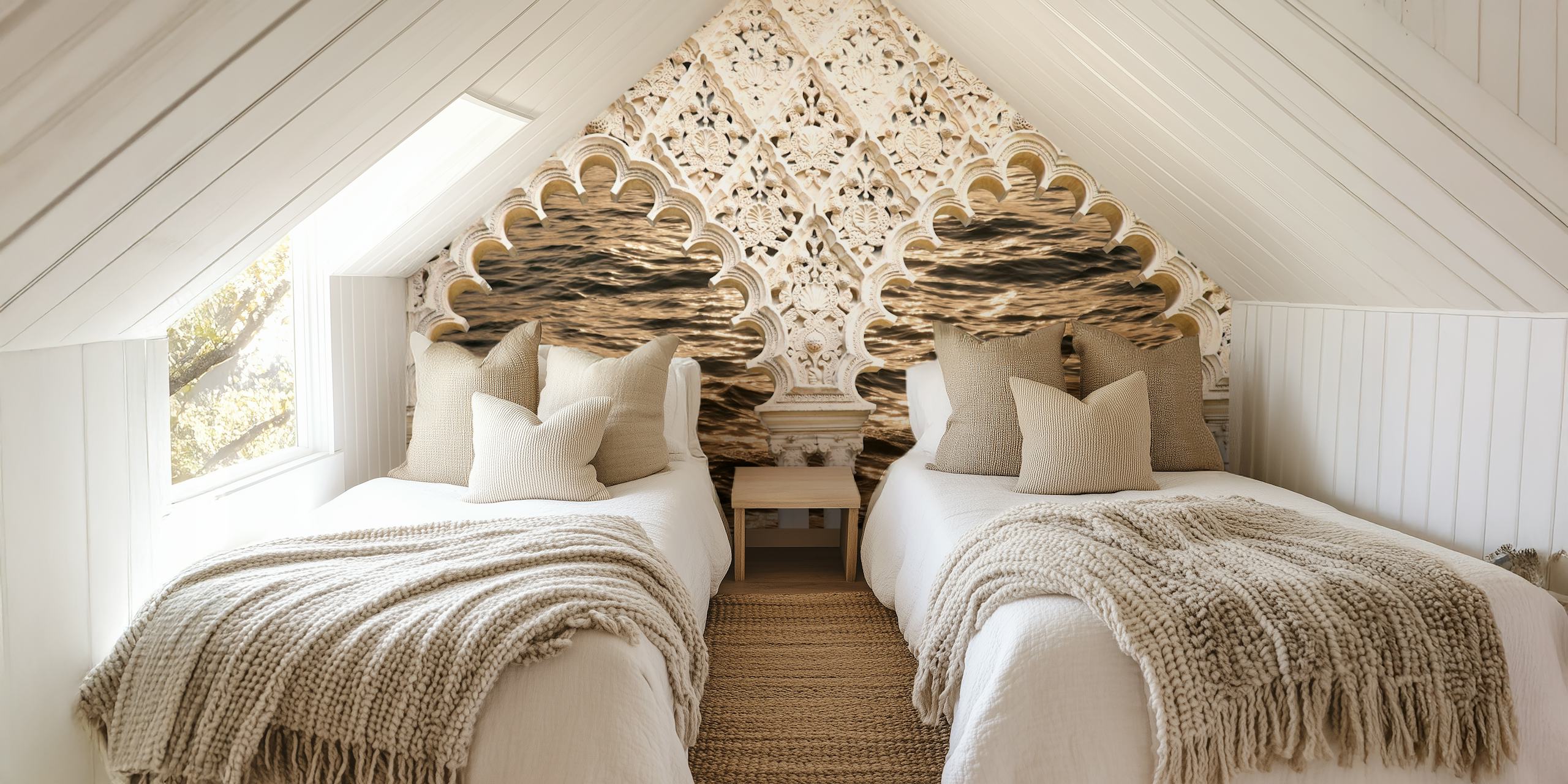 Papel pintado Sunset Ocean Dream Arches en una habitación