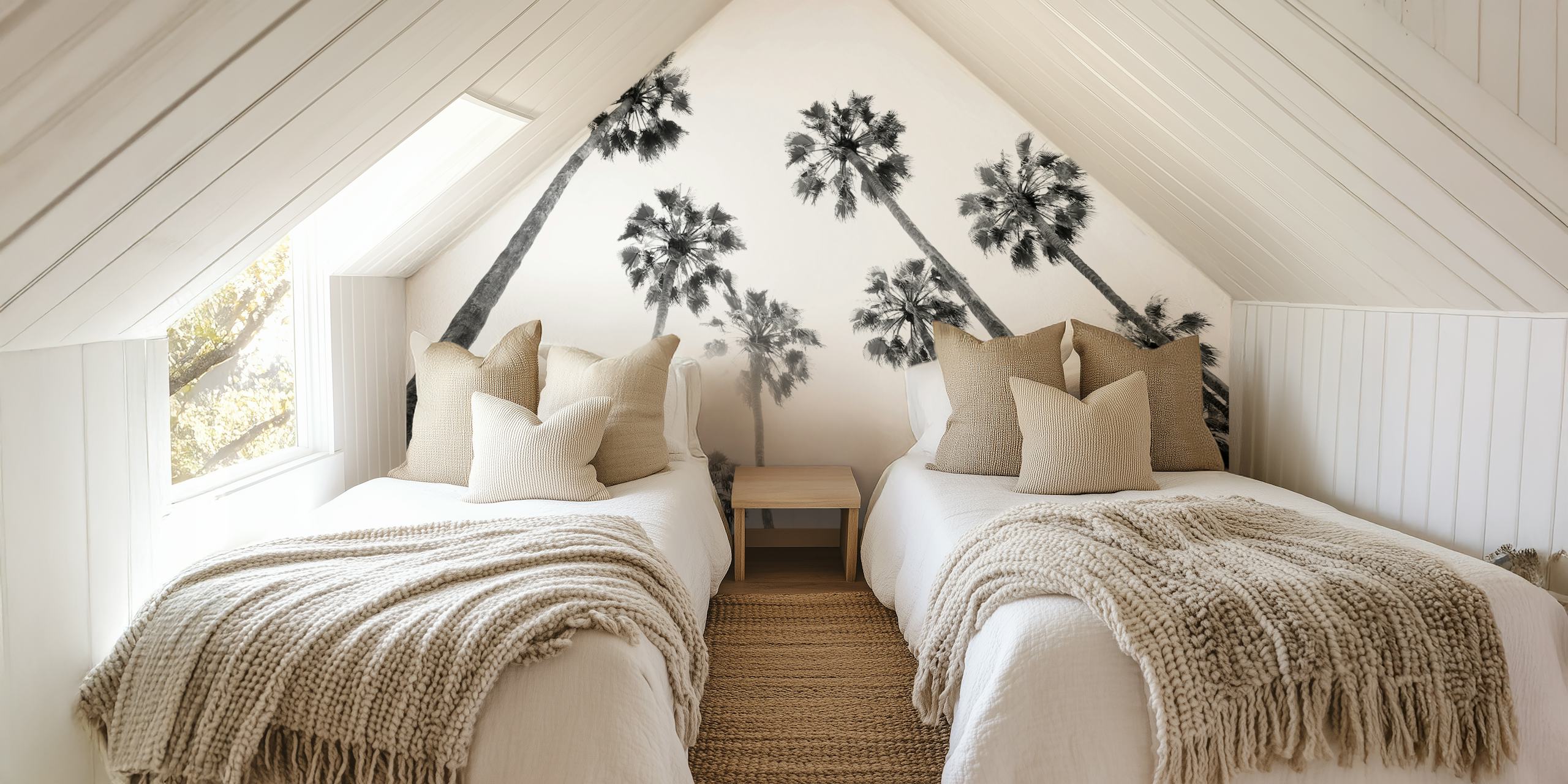 Palmen Design für Tapeten in einem Raum