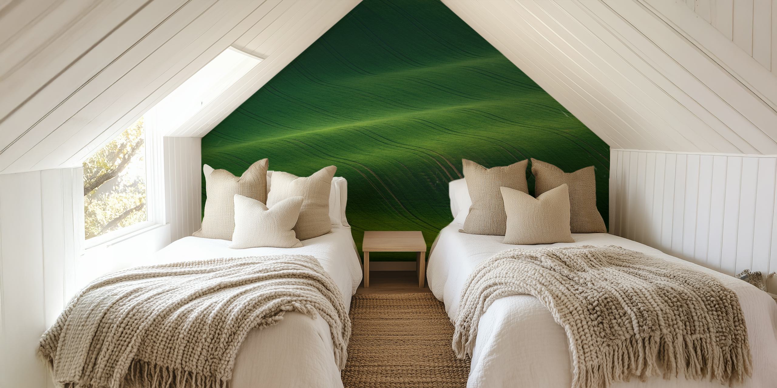 Ladies in White wallpaper in a stylish room