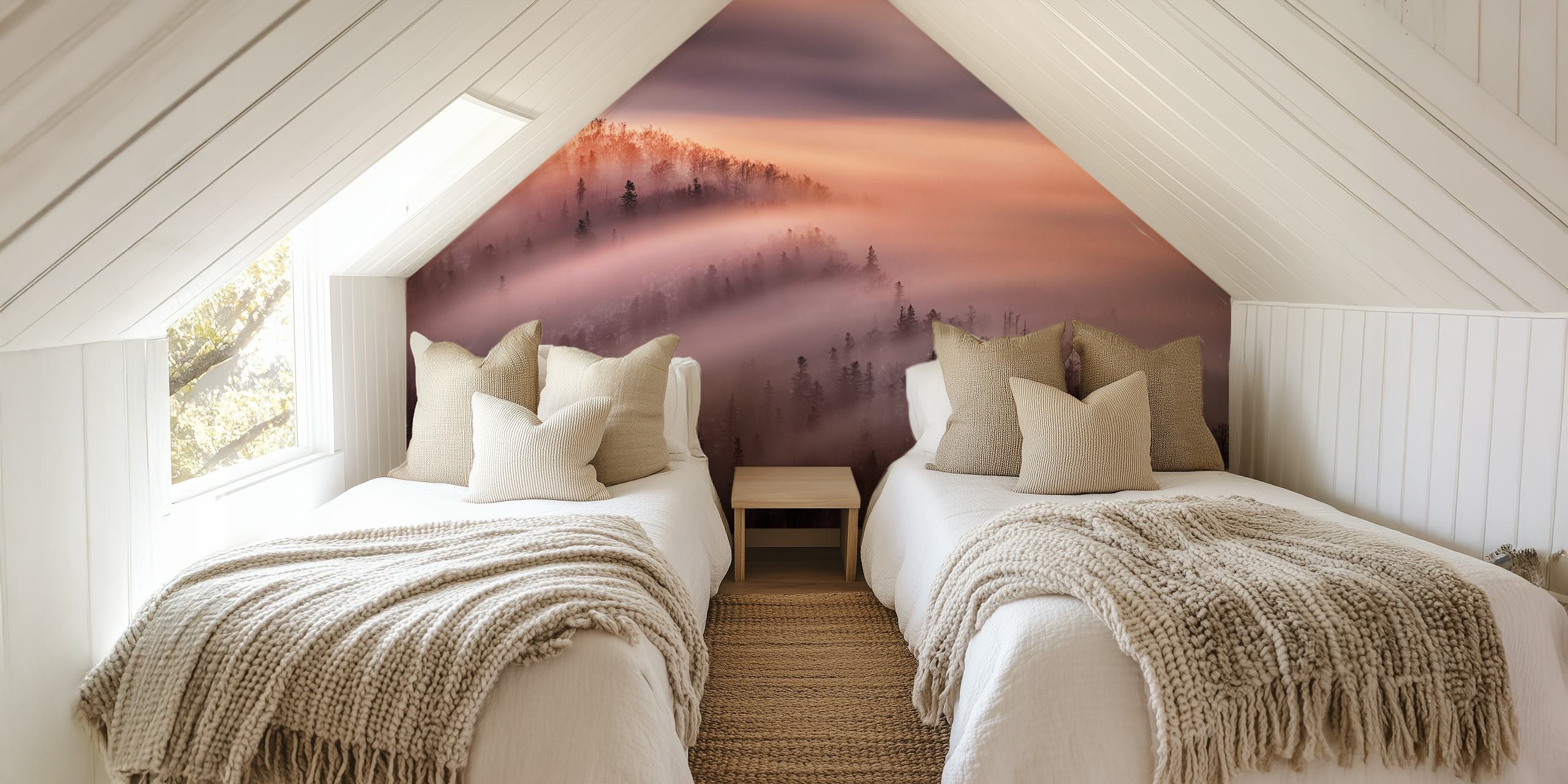 Papel de parede High Tide em um quarto moderno