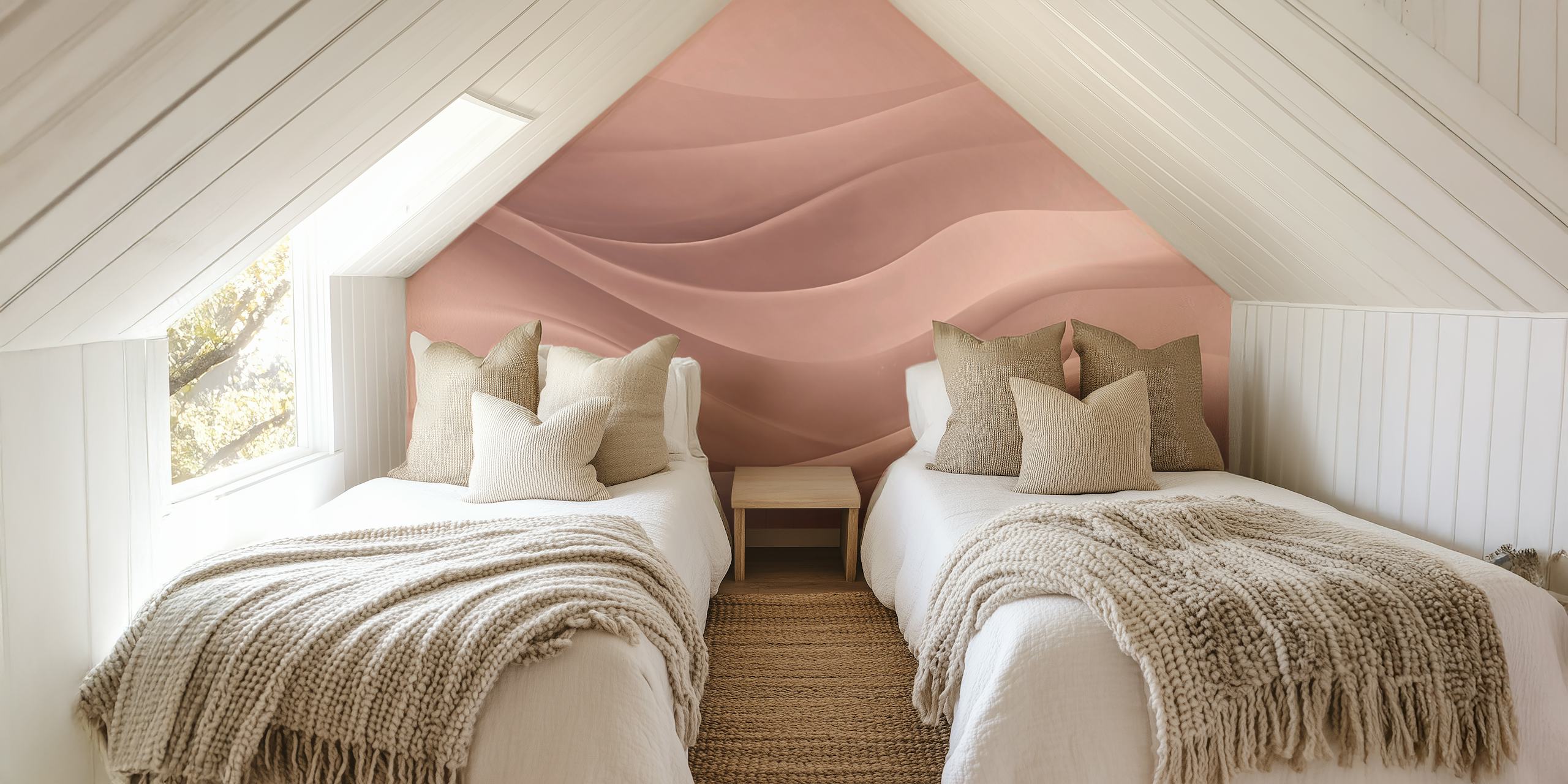 Soothing Calm Waves Tapete in einem Zimmer