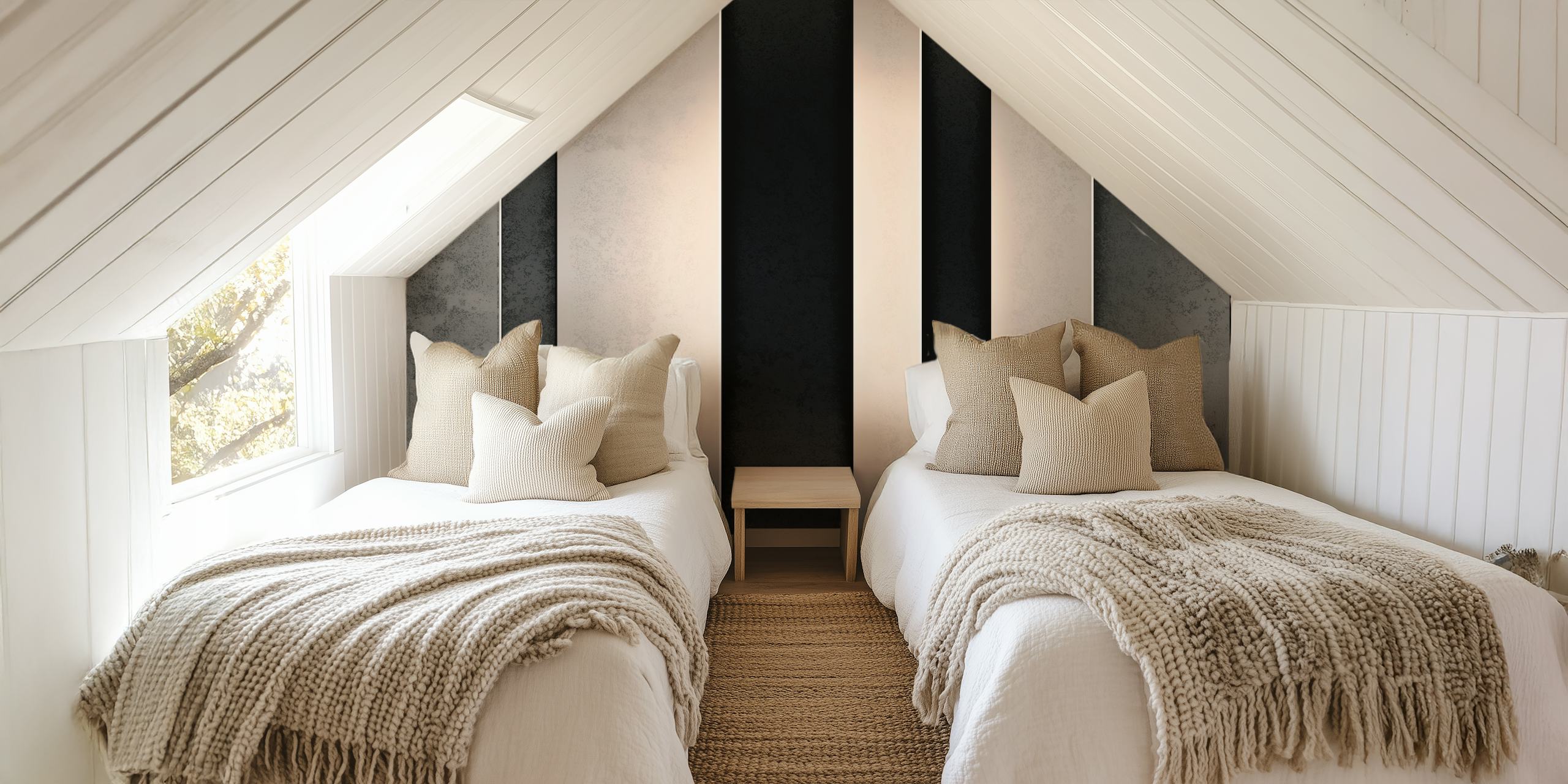 Luxury Grunge Stripes wallpaper in a room