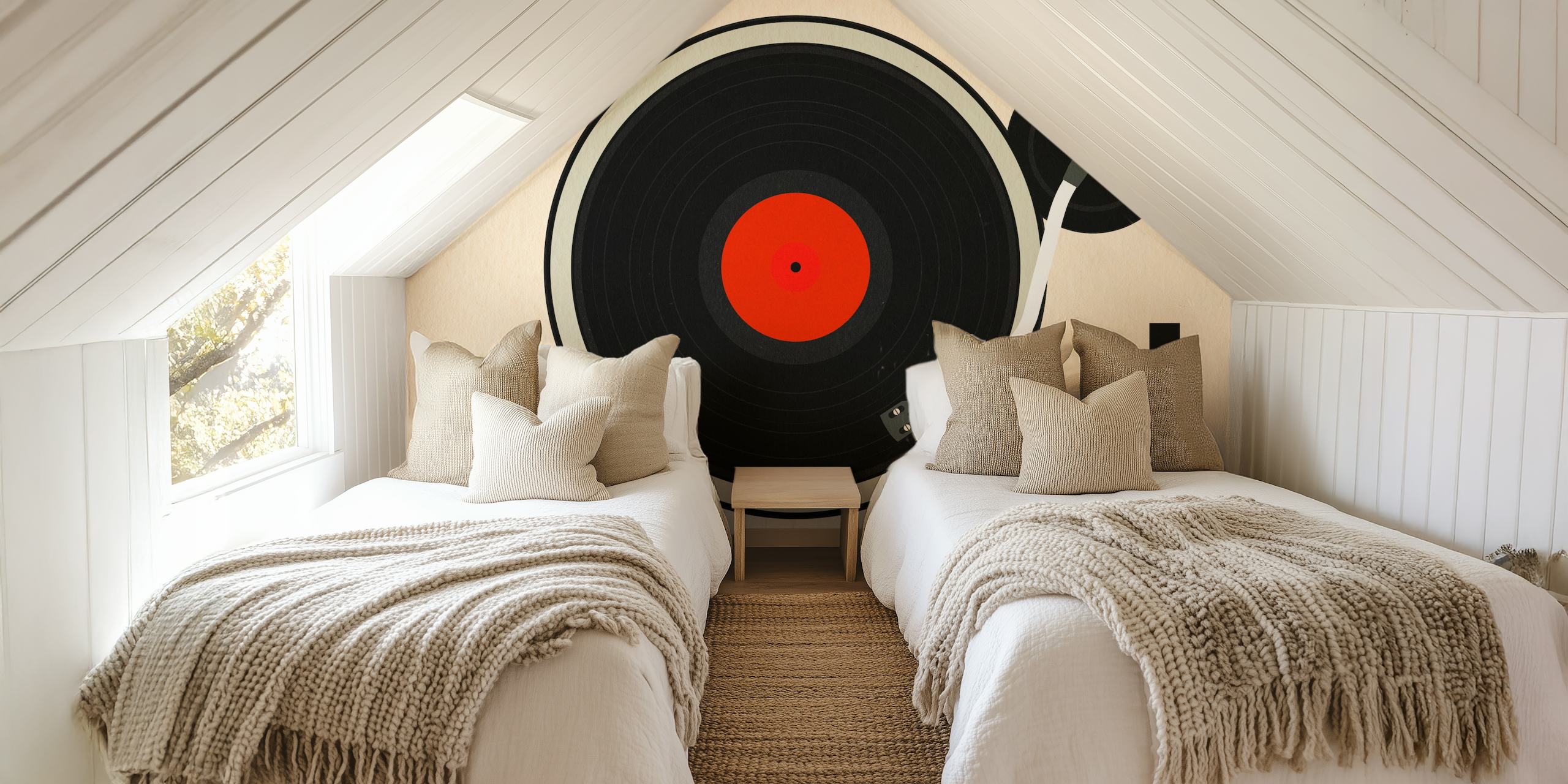 Papel pintado Turntable en una habitación