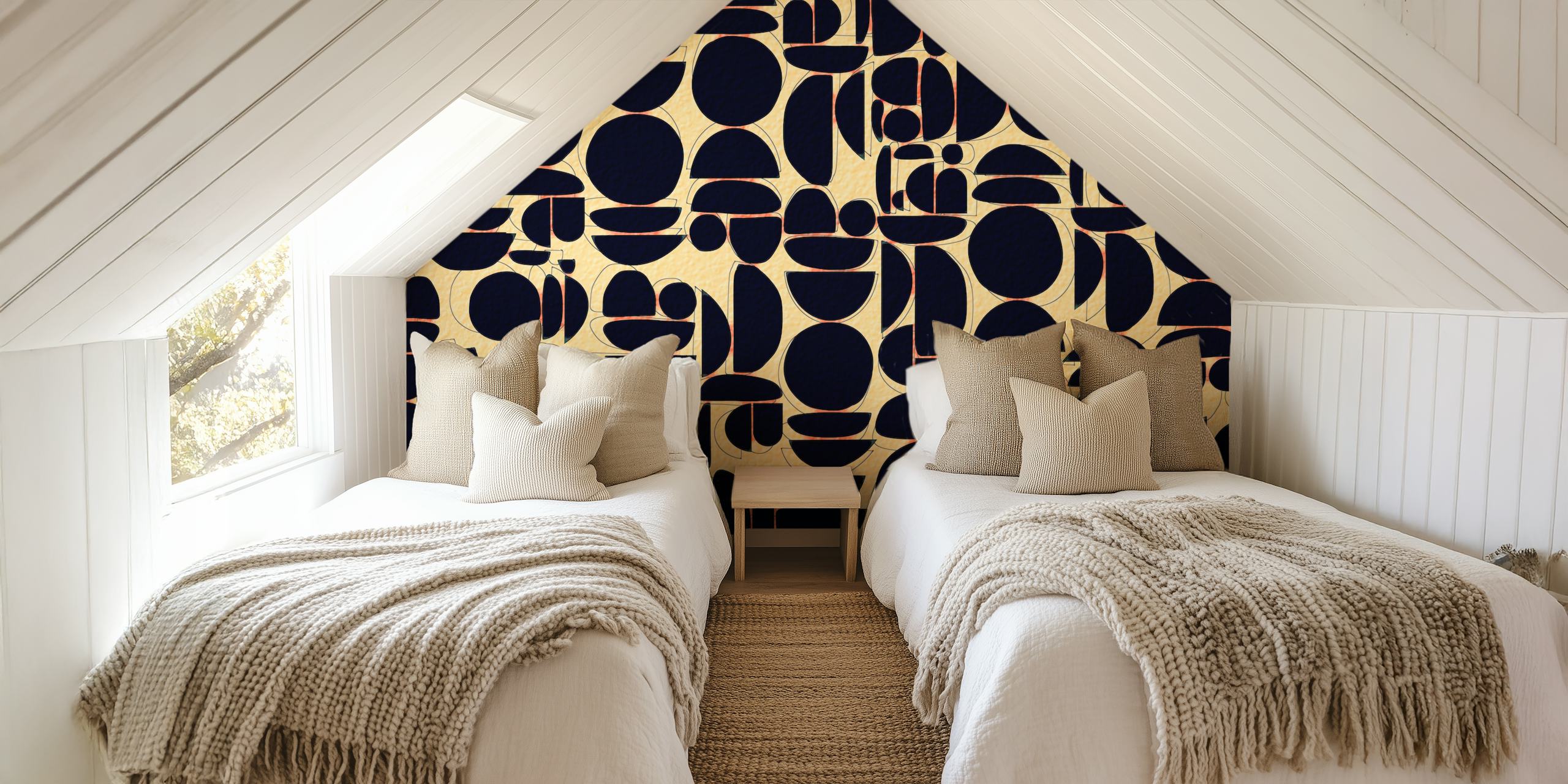 Imperfect Cutouts carta da parati in una stanza