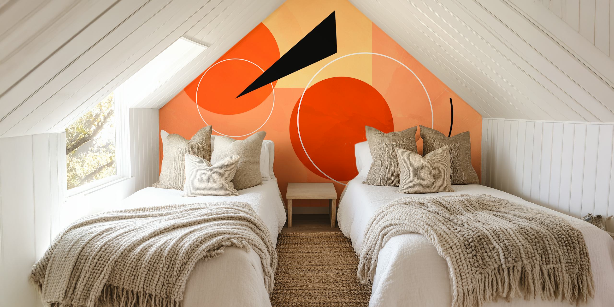 Classic Bauhaus Abstract Geometry tapeta u prostoriji