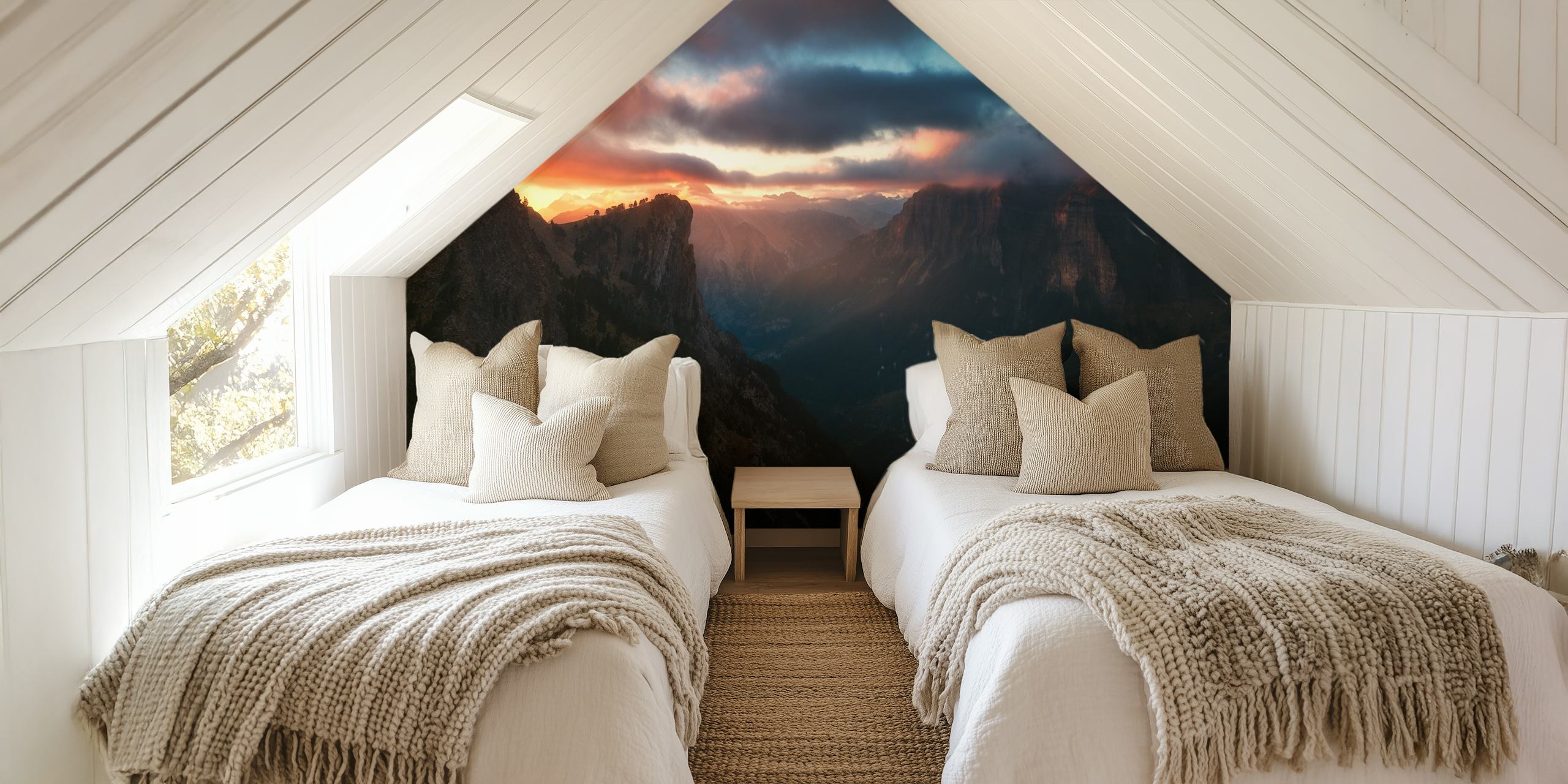 Ταπετσαρία Ordesa που αναδεικνύει τη θέα του βουνού