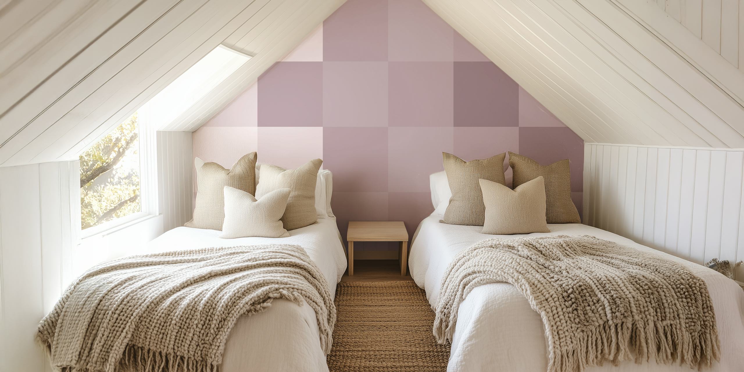 Checkerboard Moody tapet i en stilig inredning