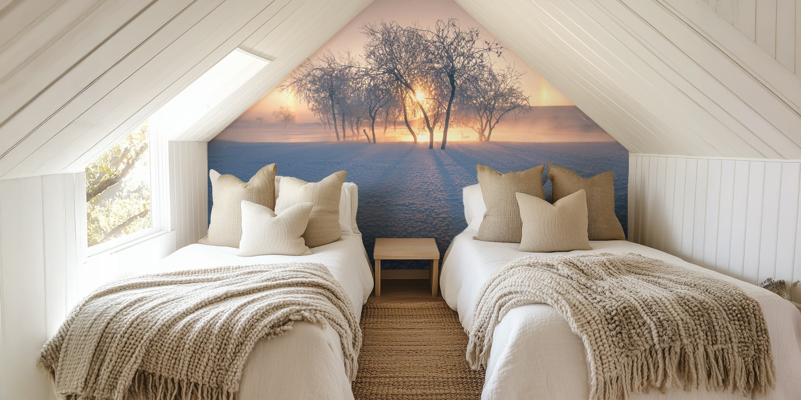 Swan Lake wallpaper in a serene setting