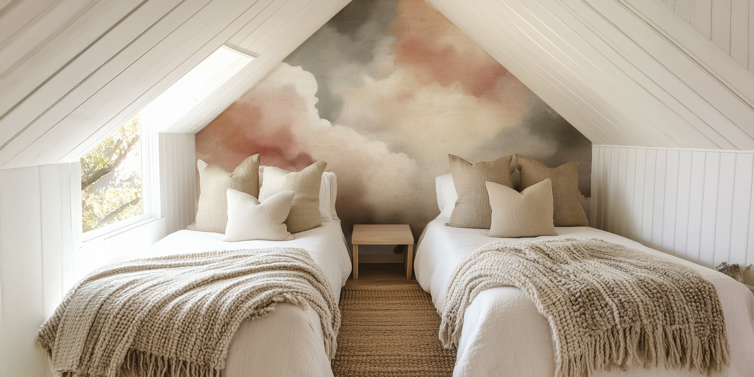 Celestial Clouds tapetti huoneessa