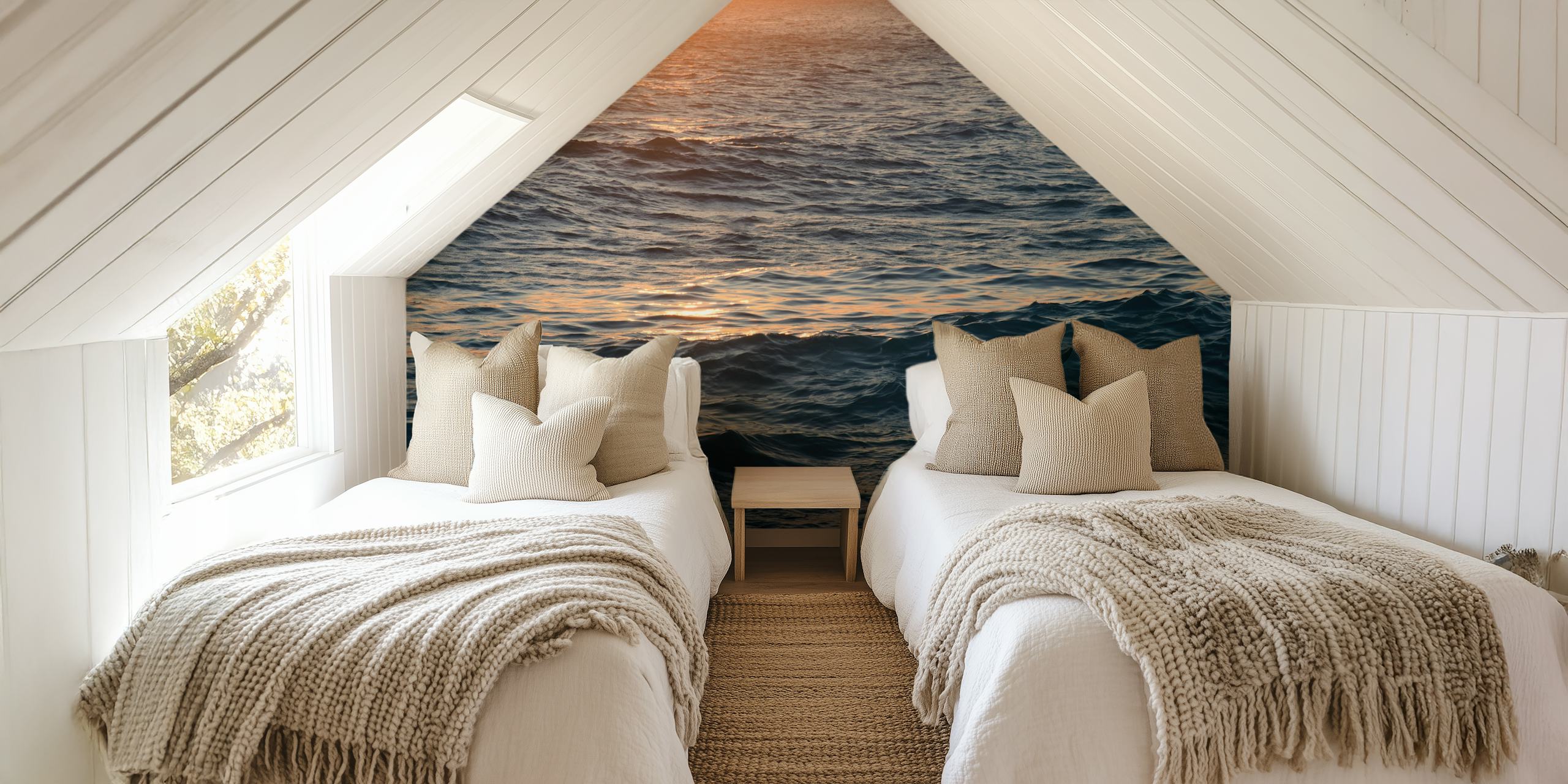 Caribbean Ocean behang in een kamer