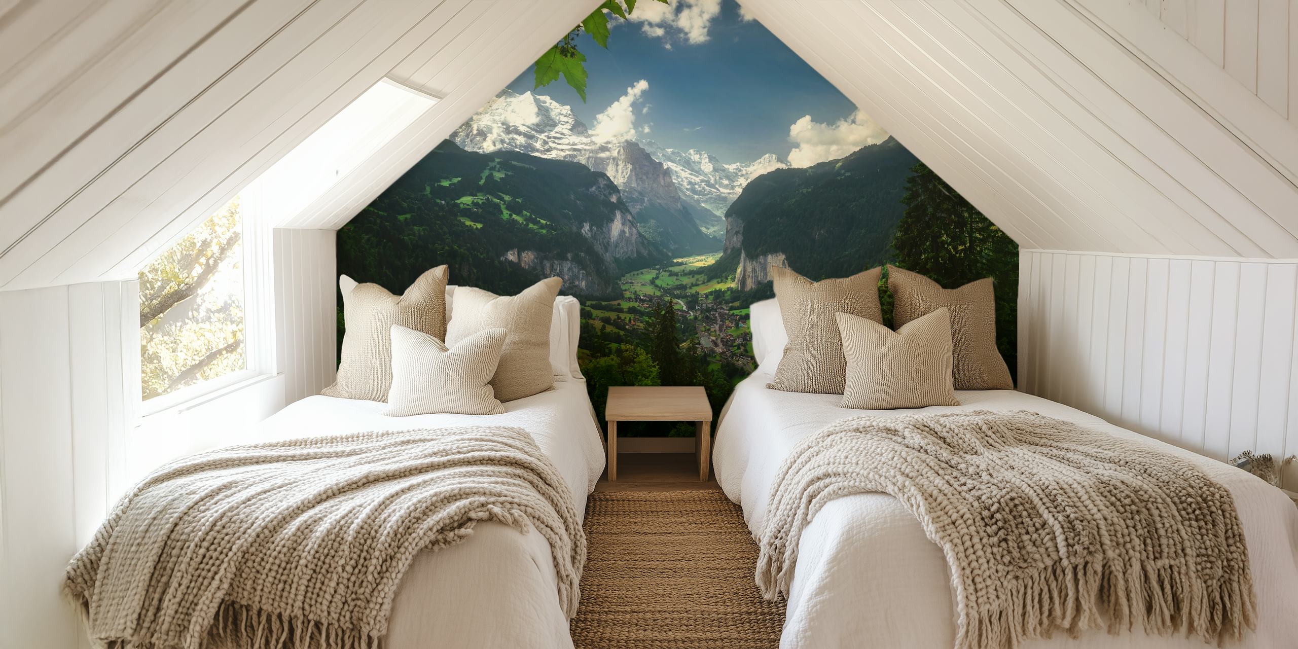 Lauterbrunnen údolí tapeta v místnosti