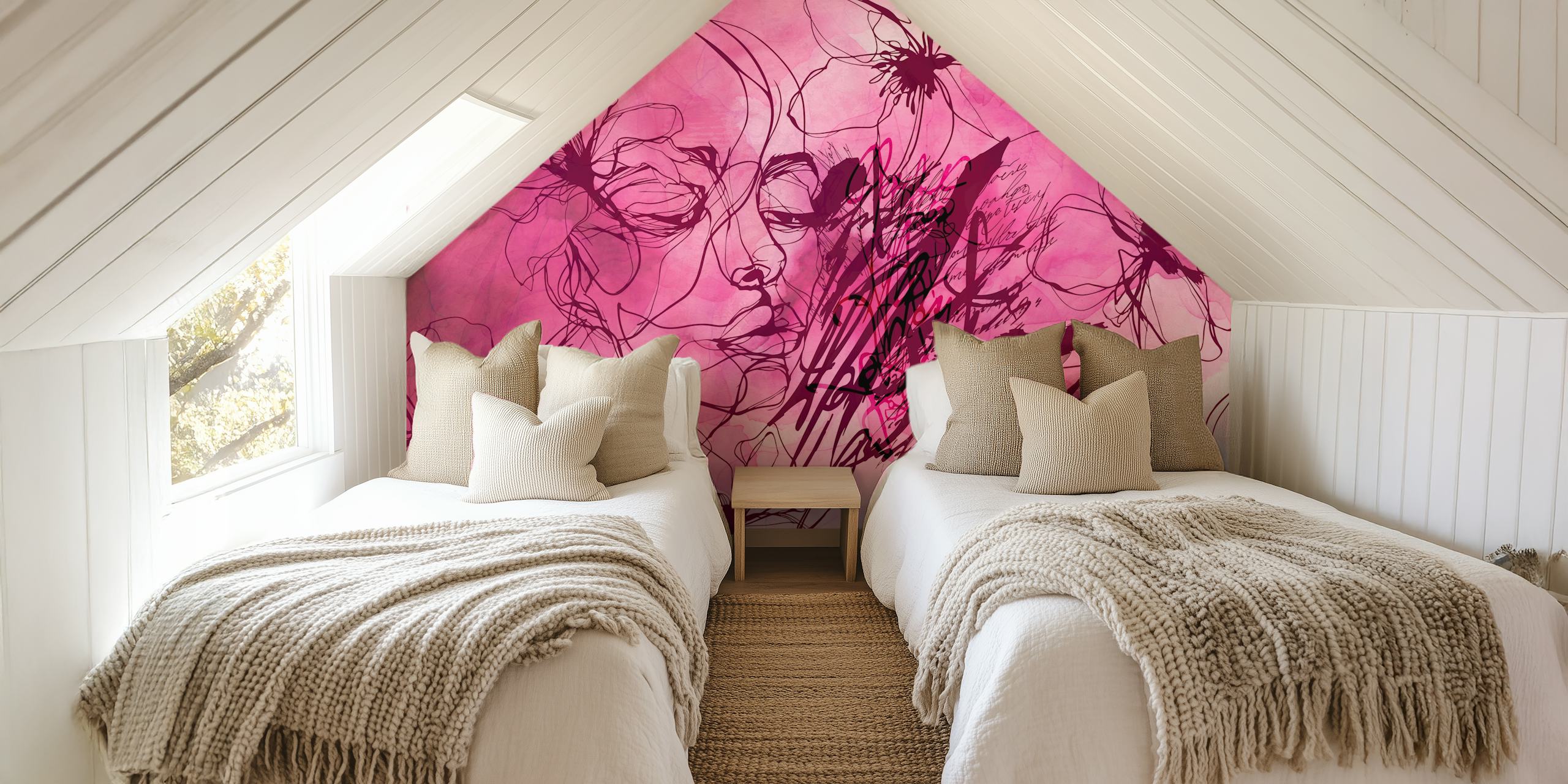 Passionate Pink Dreams tapetti huoneessa
