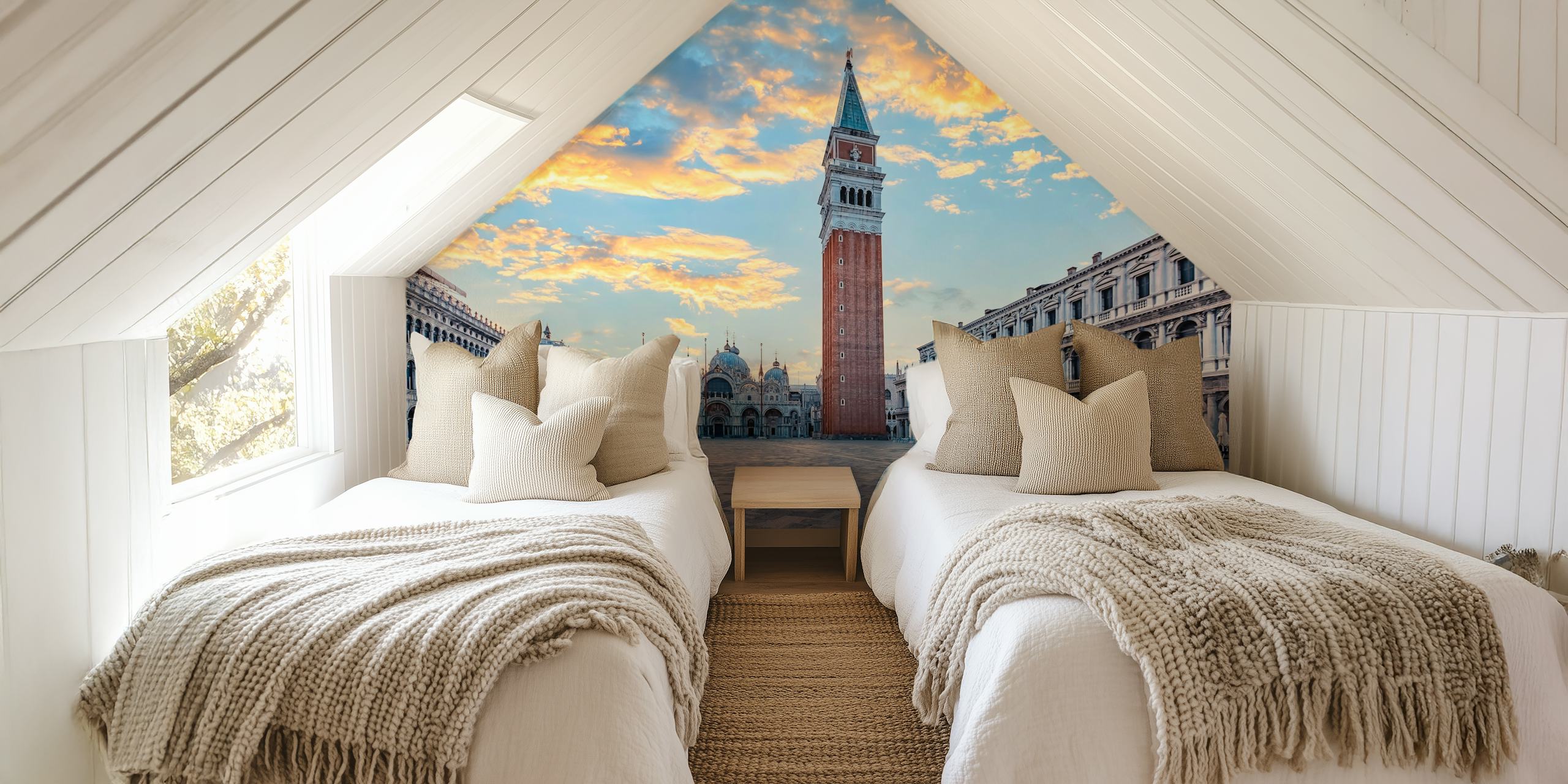 San Marco Square wallpaper in a stylish room