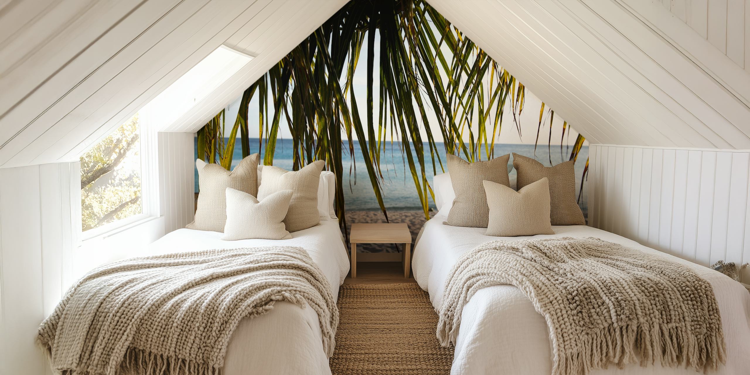 Caribbean Beach Wallpaper u dnevnom boravku