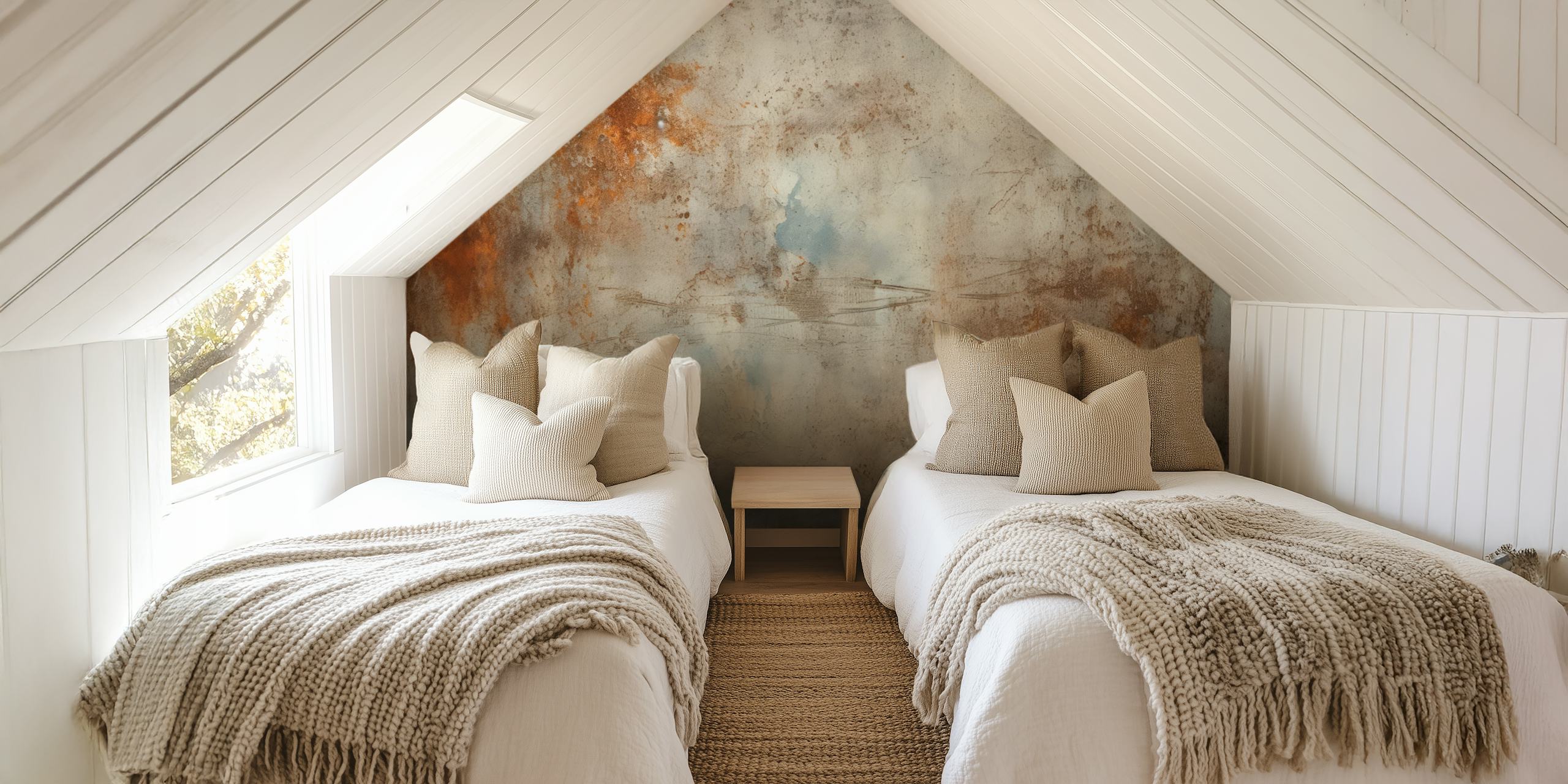 Moody Metallic tapetti huoneessa