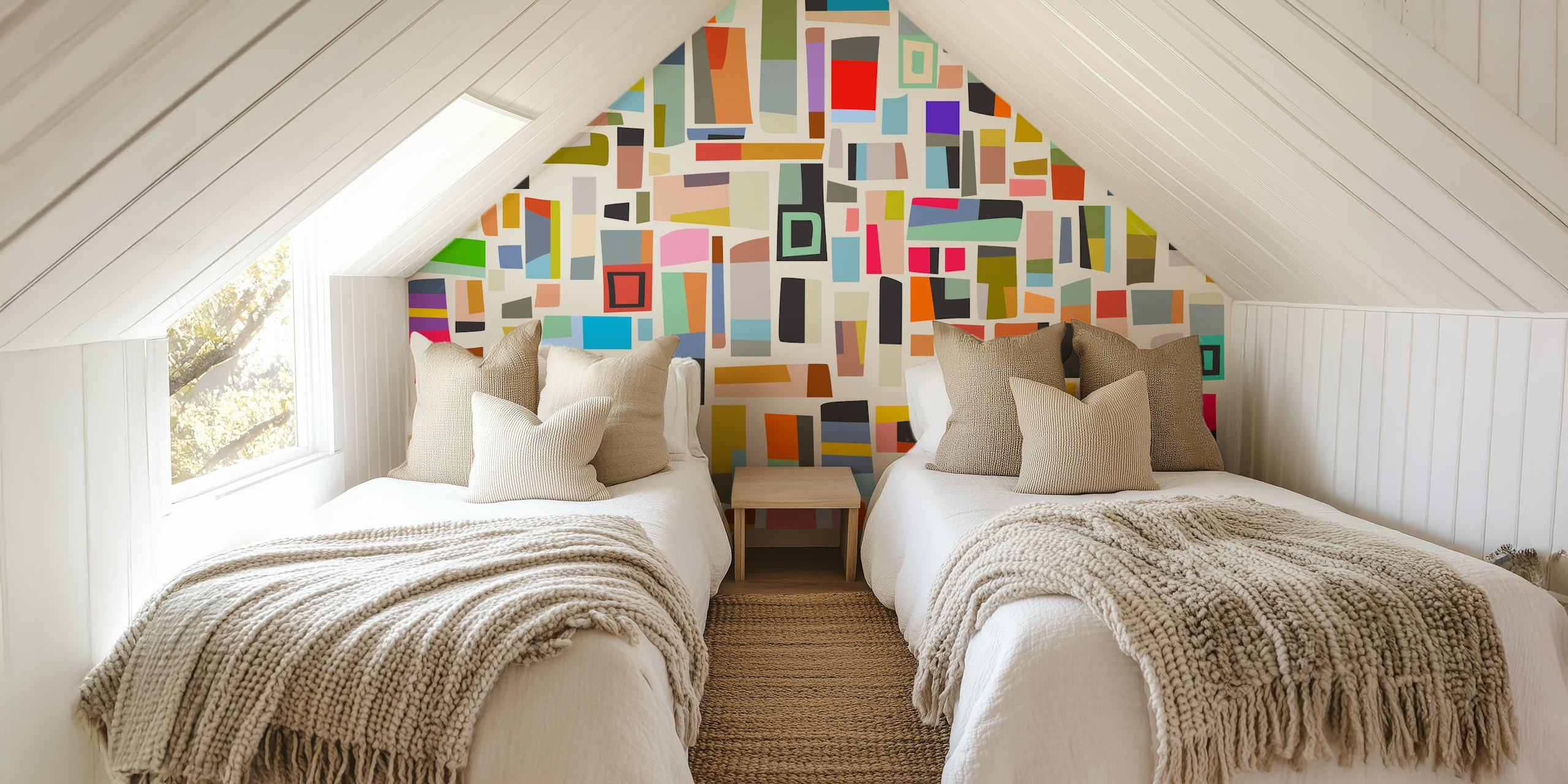 Colored Parts 13 wallpaper in a room