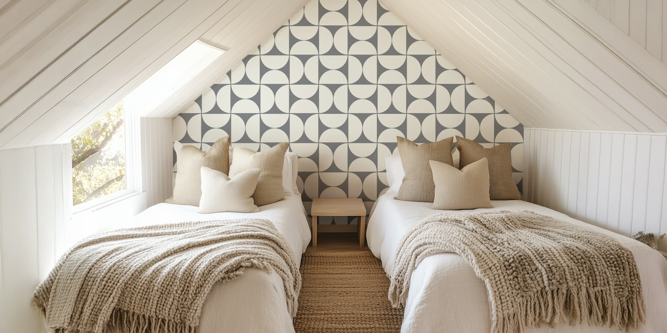 design de papel de parede Mid-Century Modern Pattern