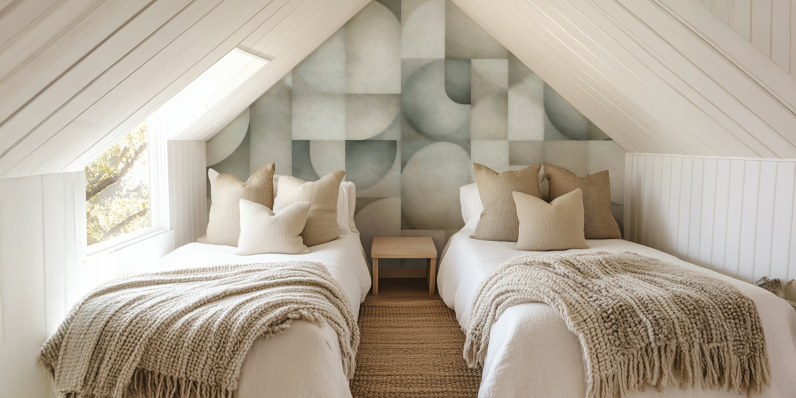 Soft Mid Century Modern Organic behangontwerp