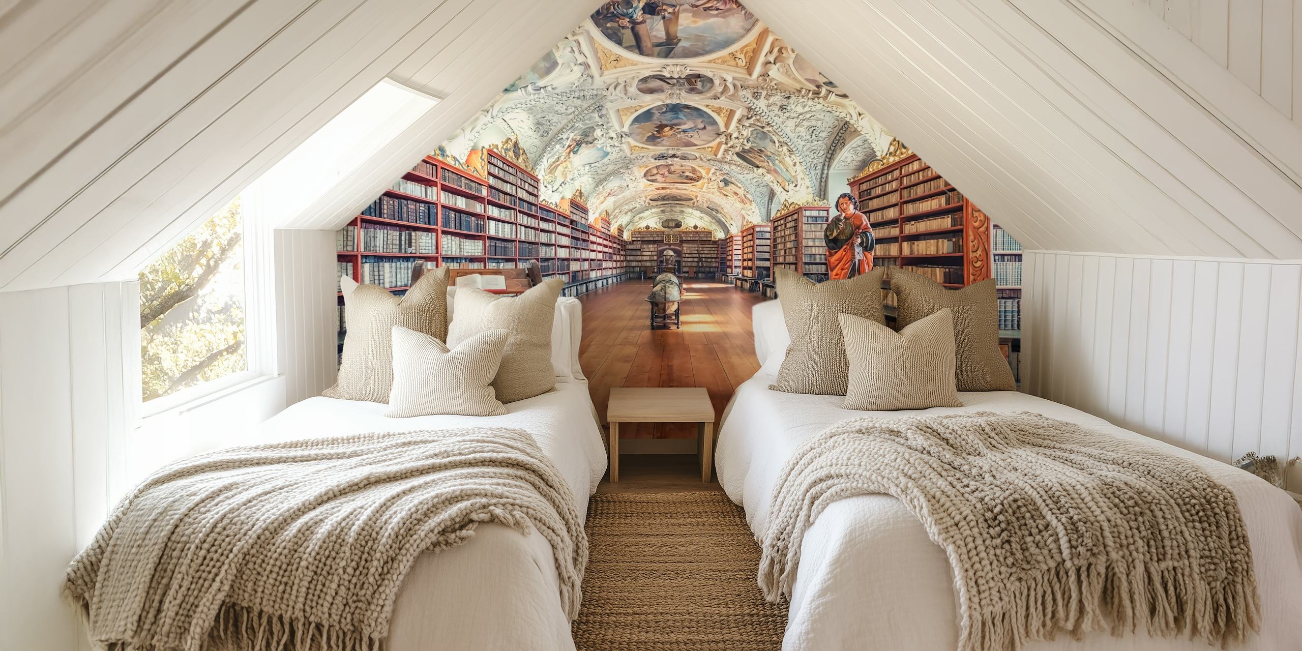 Strahov Monastery wallpaper in a room
