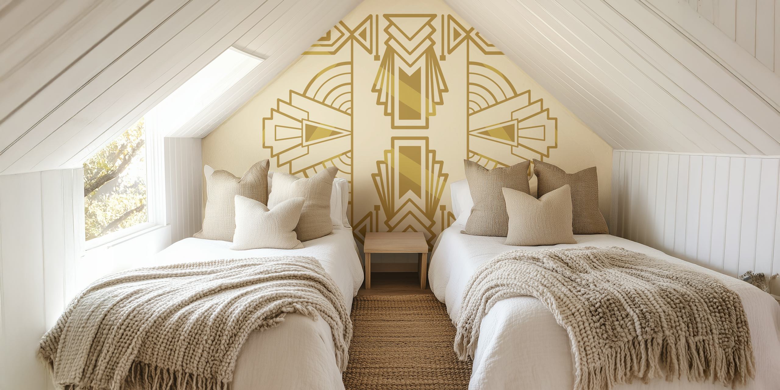 Art Deco Vintage Geometry dans une pièce