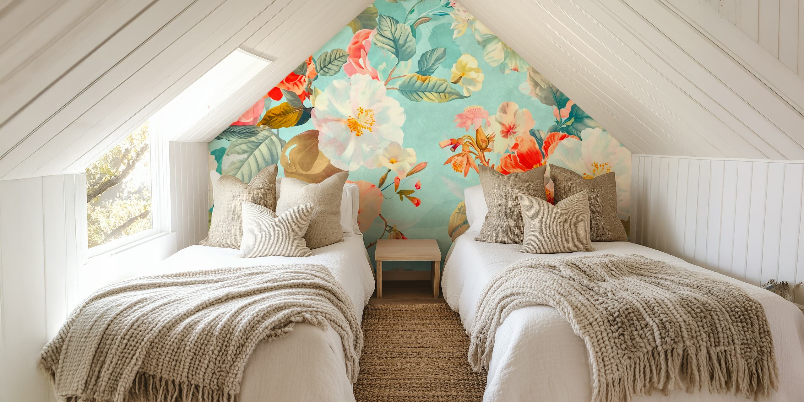 Neo Kitsch Pastel Retro Flowers design tapety