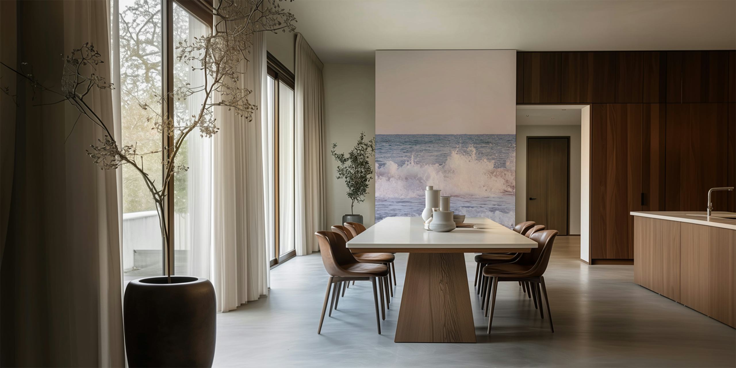 Ocean Wave Dream 2 wallpaper in a room