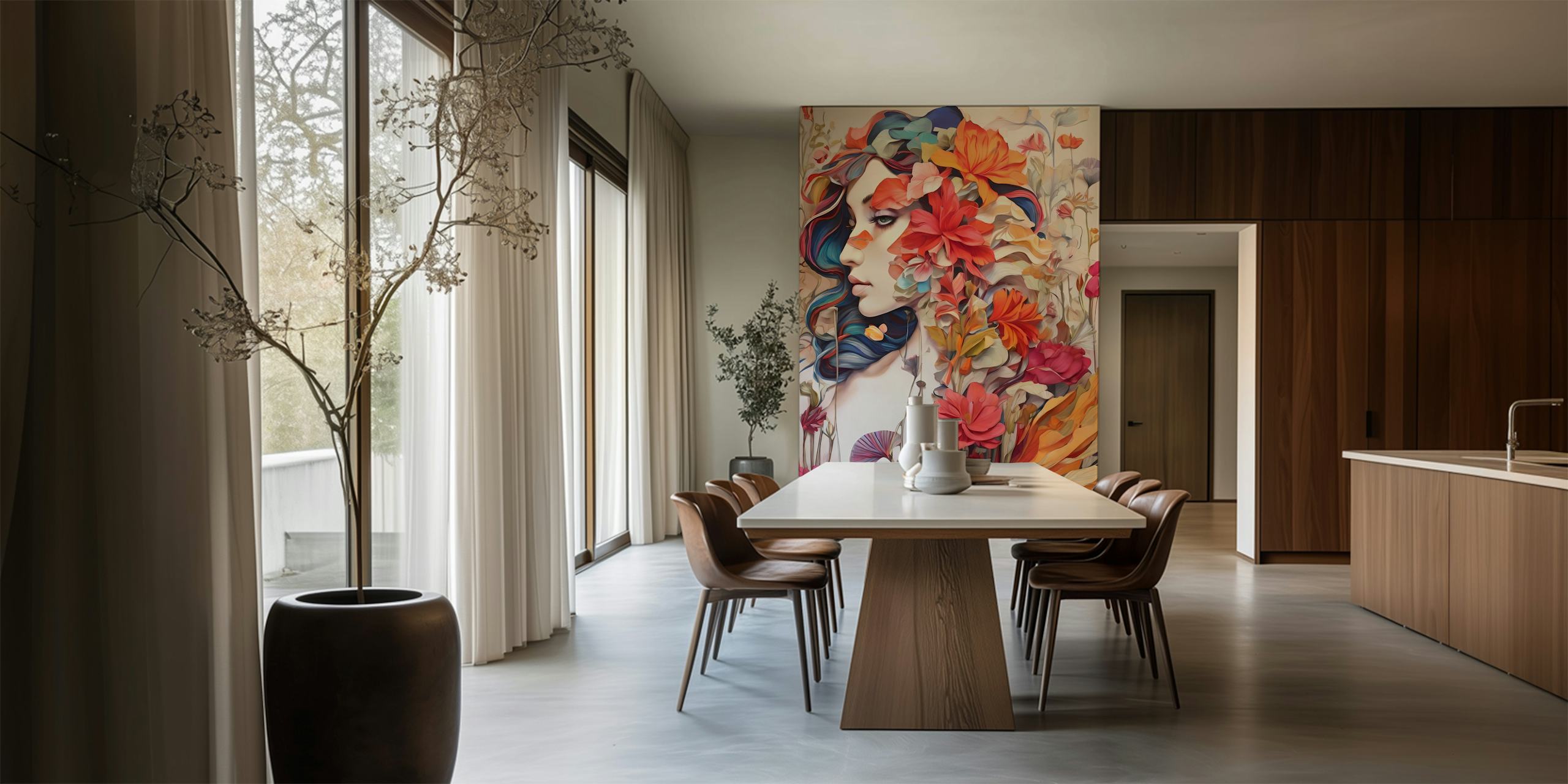 Vibrant Nature Muse 3 behang ontwerp