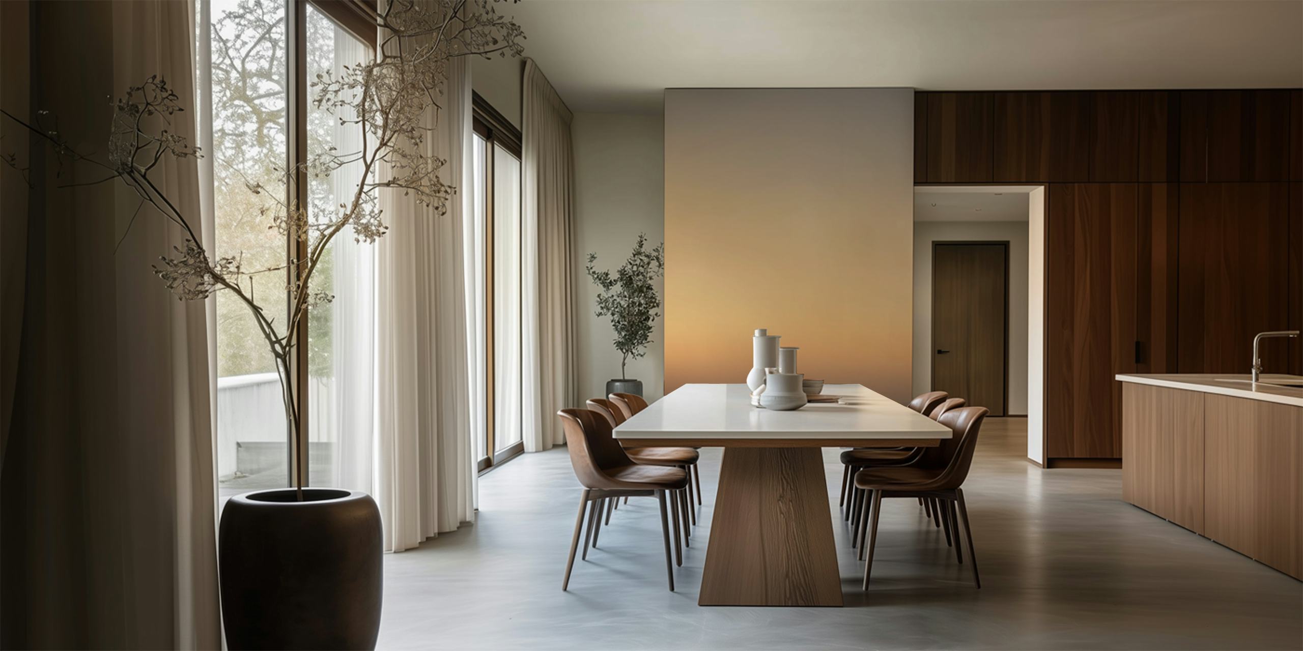 Lighstscape #22 wallpaper in a room