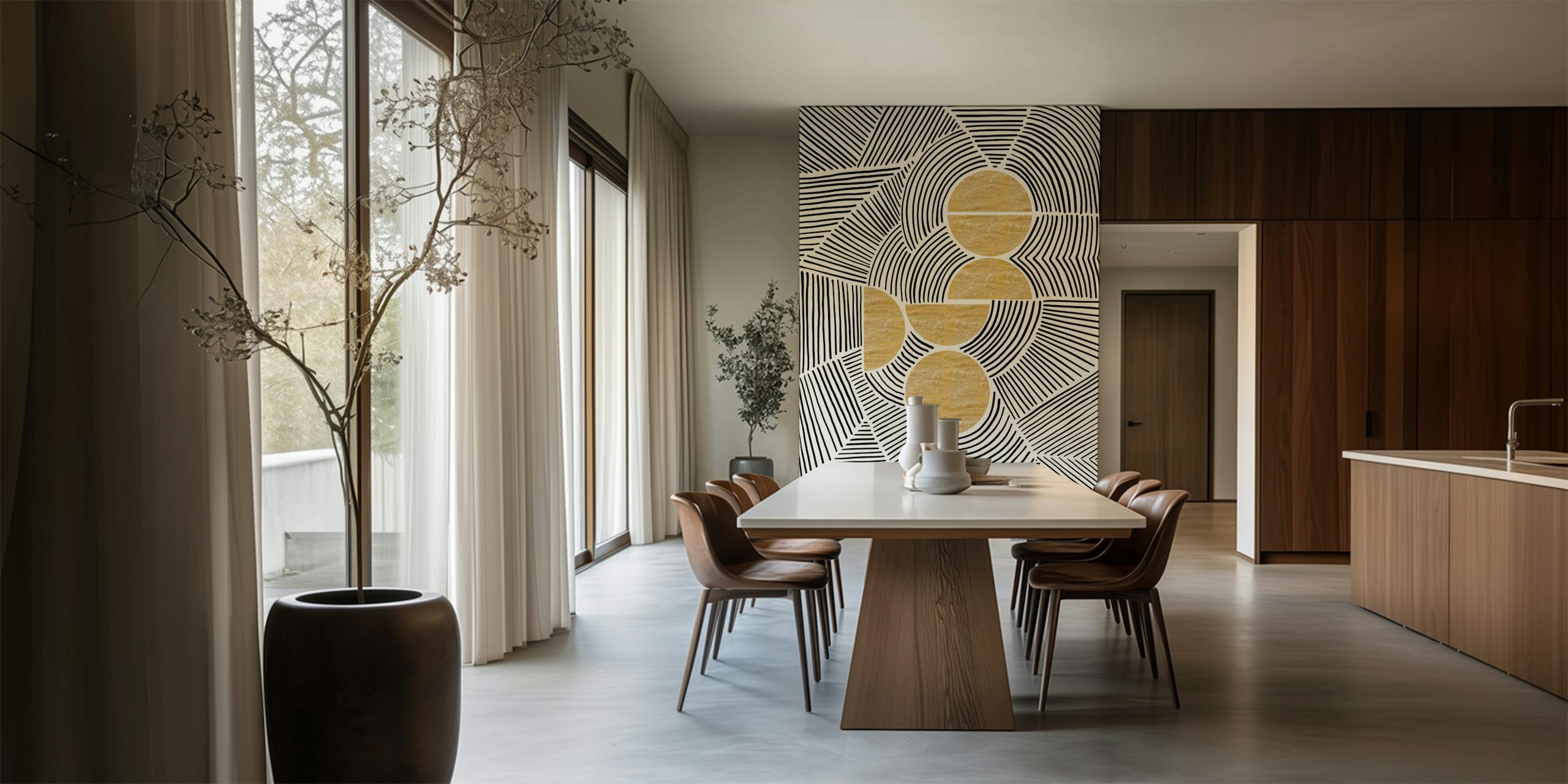 Bauhaus - Tribal wallpaper in a room