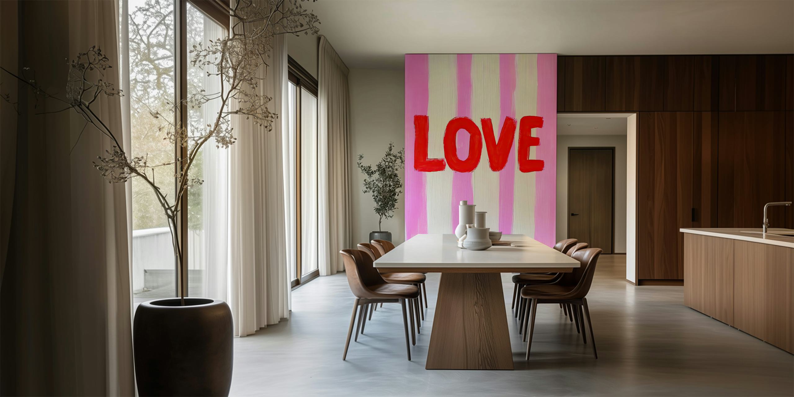 Love Painting tapeta v místnosti