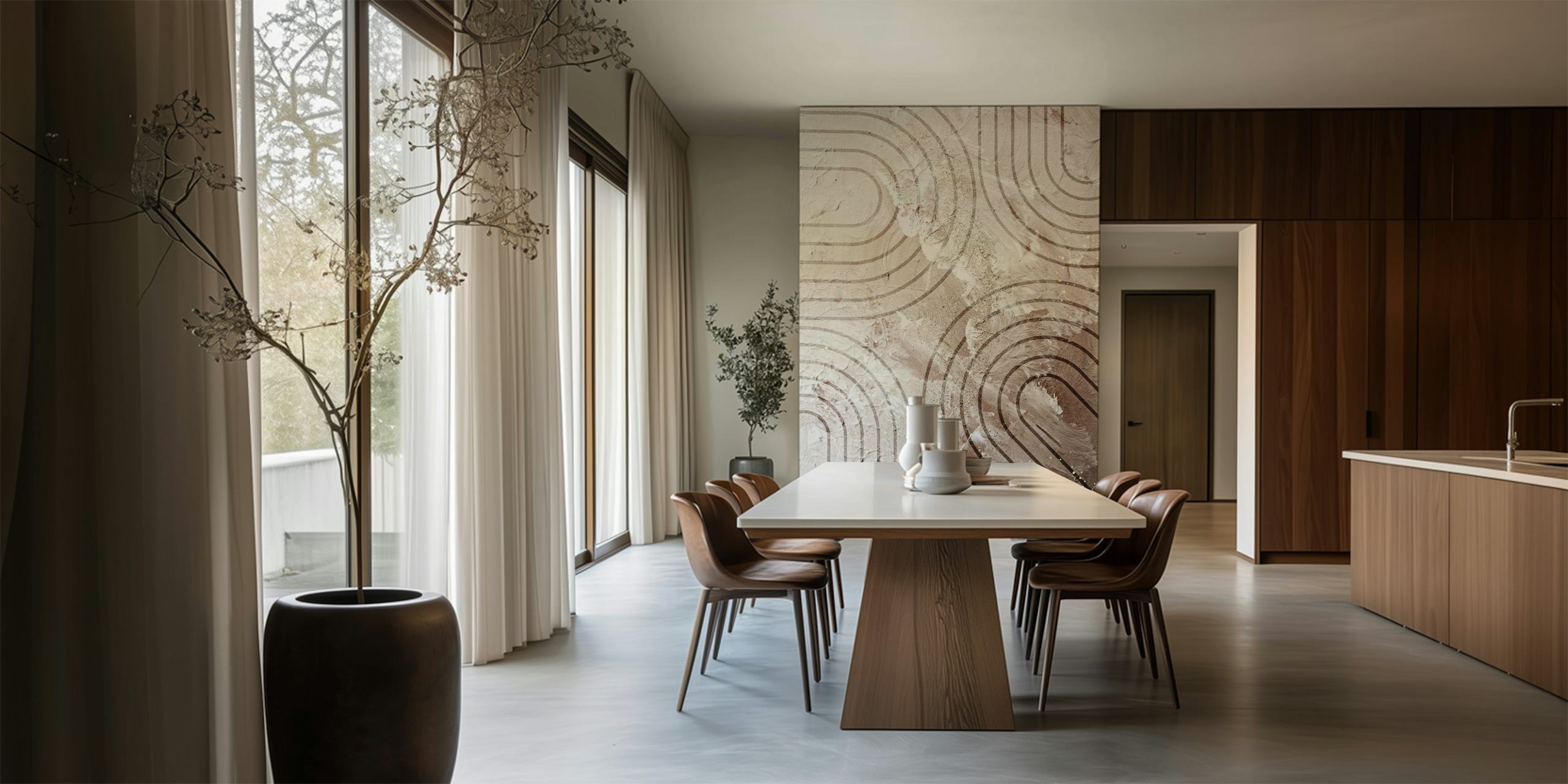 Aesthetic Chic 2 wallpaper in a cozy interior