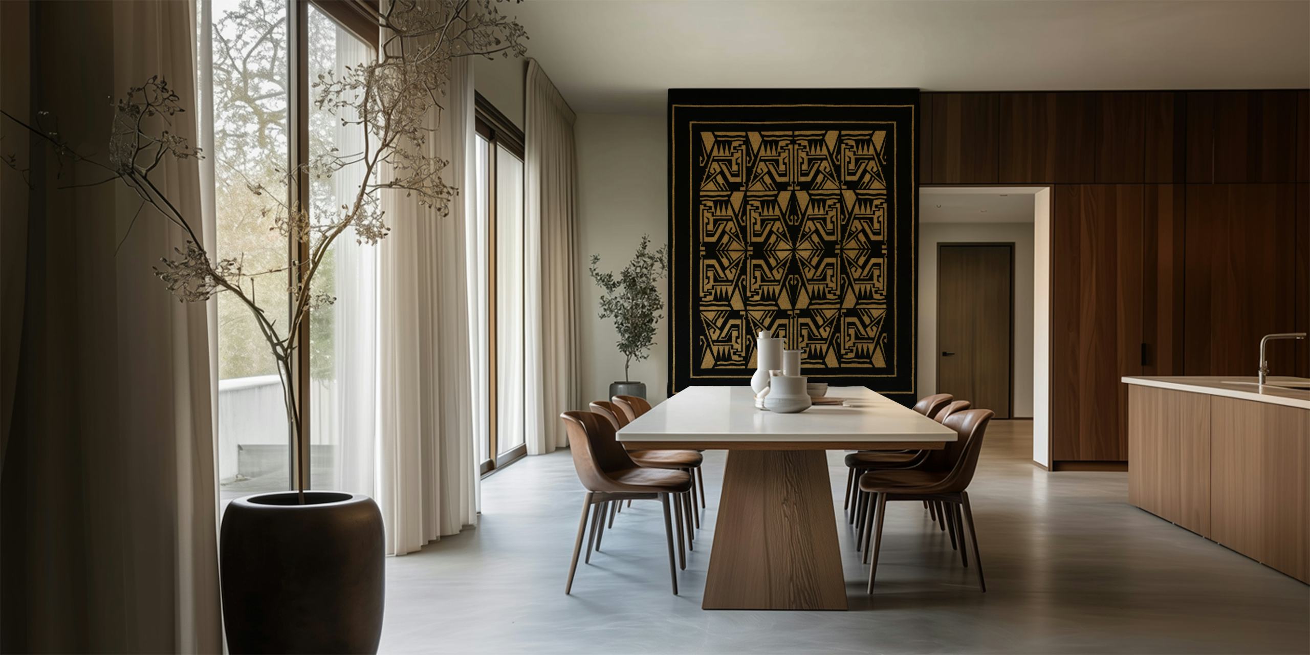 Art Deco wall mural tapestry wallpaper design