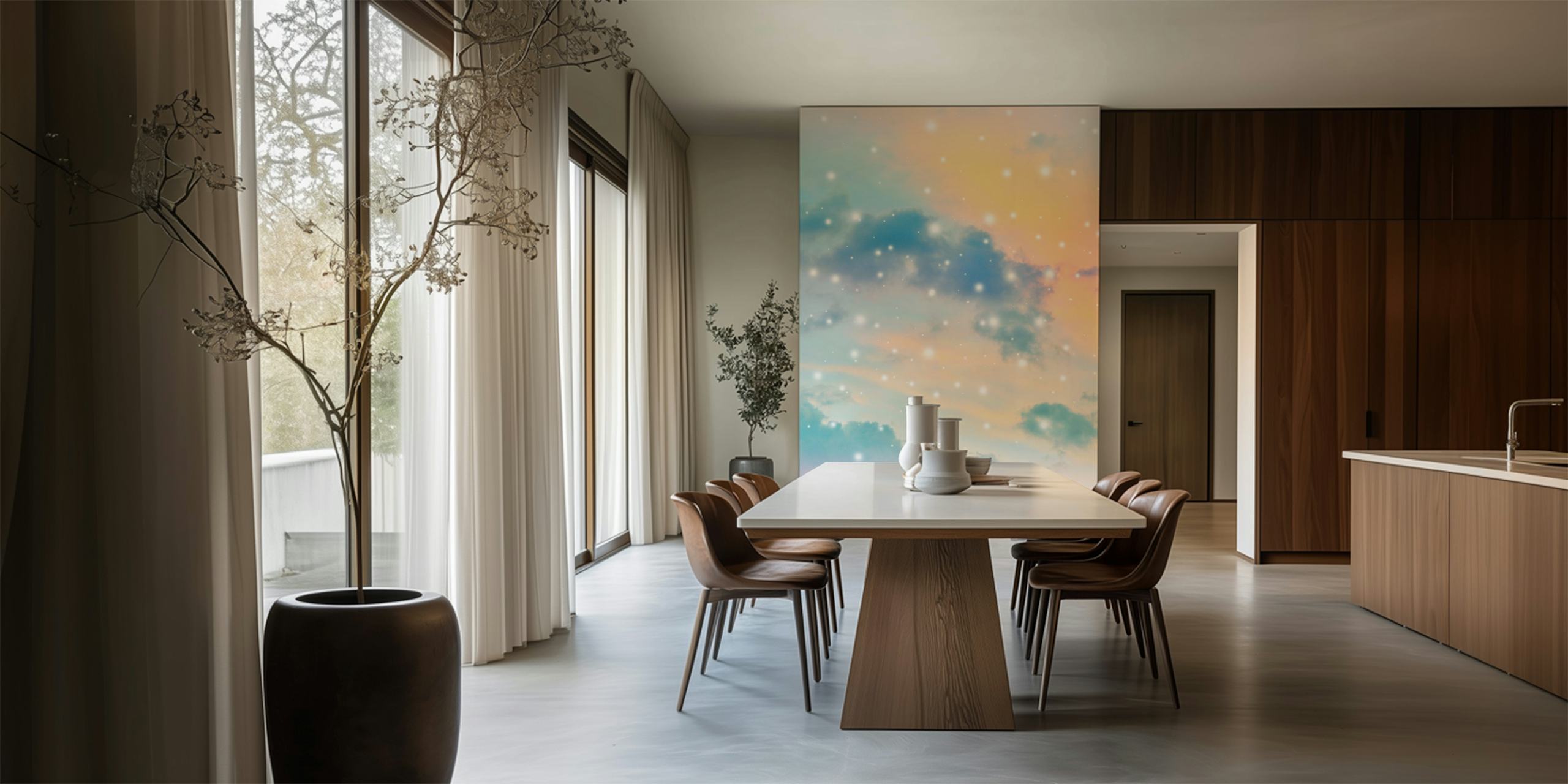 Pastel Cosmos Dream 3 wallpaper in a room