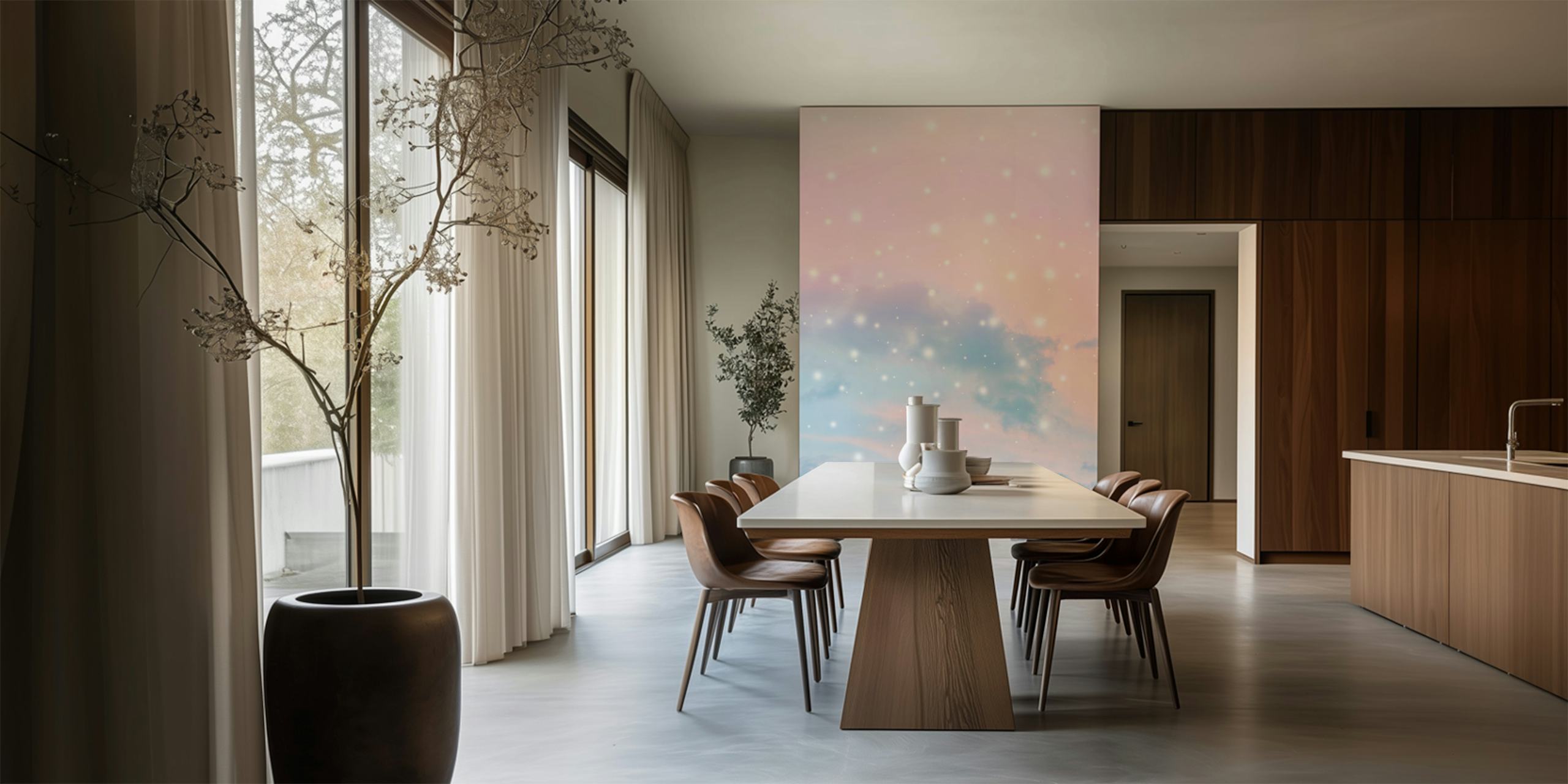 Pastel Cosmos Dream 1 wallpaper in a room