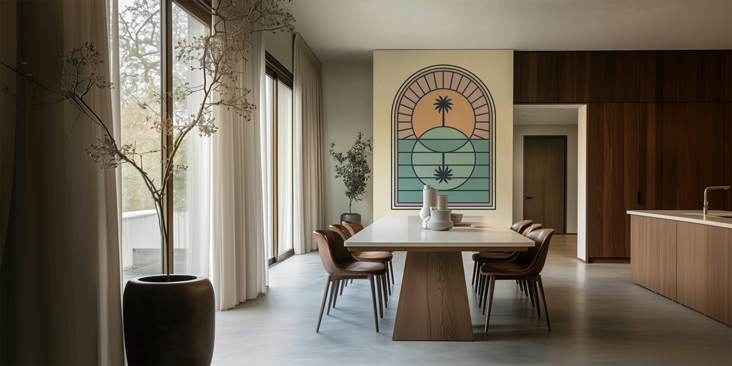 Tapeta Venn Island w aranżacji pokoju