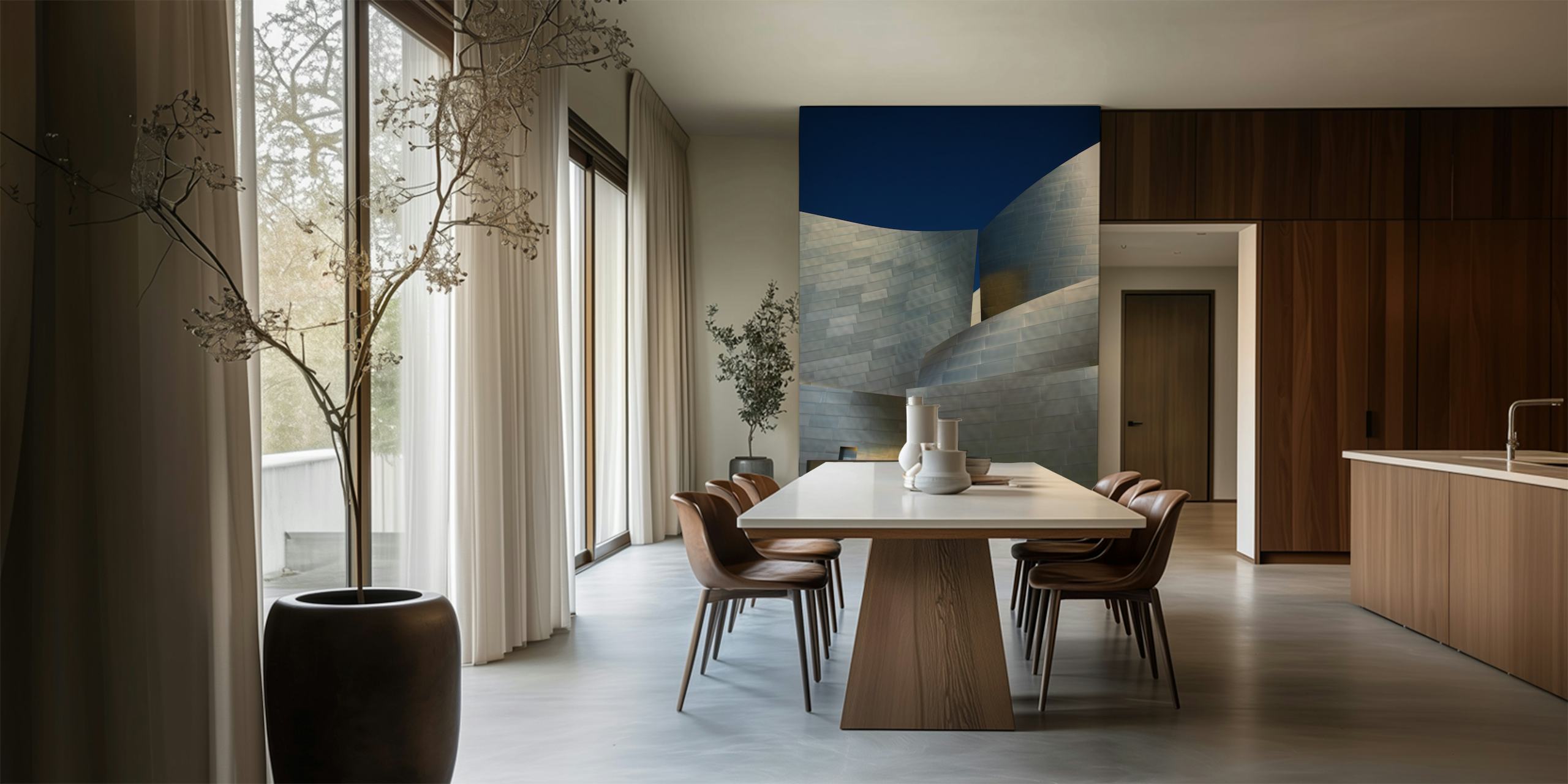 Overtures wallpaper in a modern interior