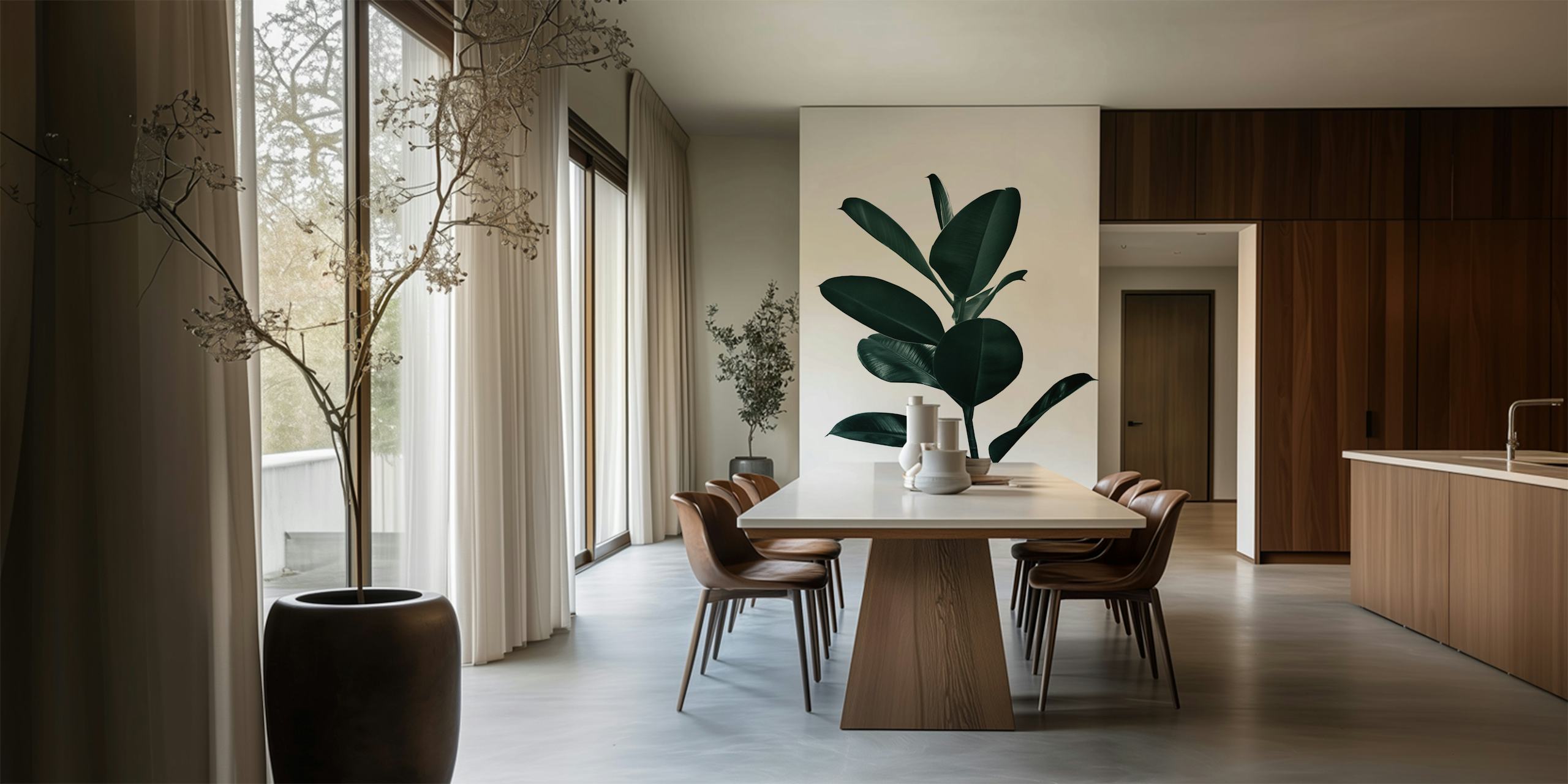 Ficus Finesse 1 tapetdesign i et rum